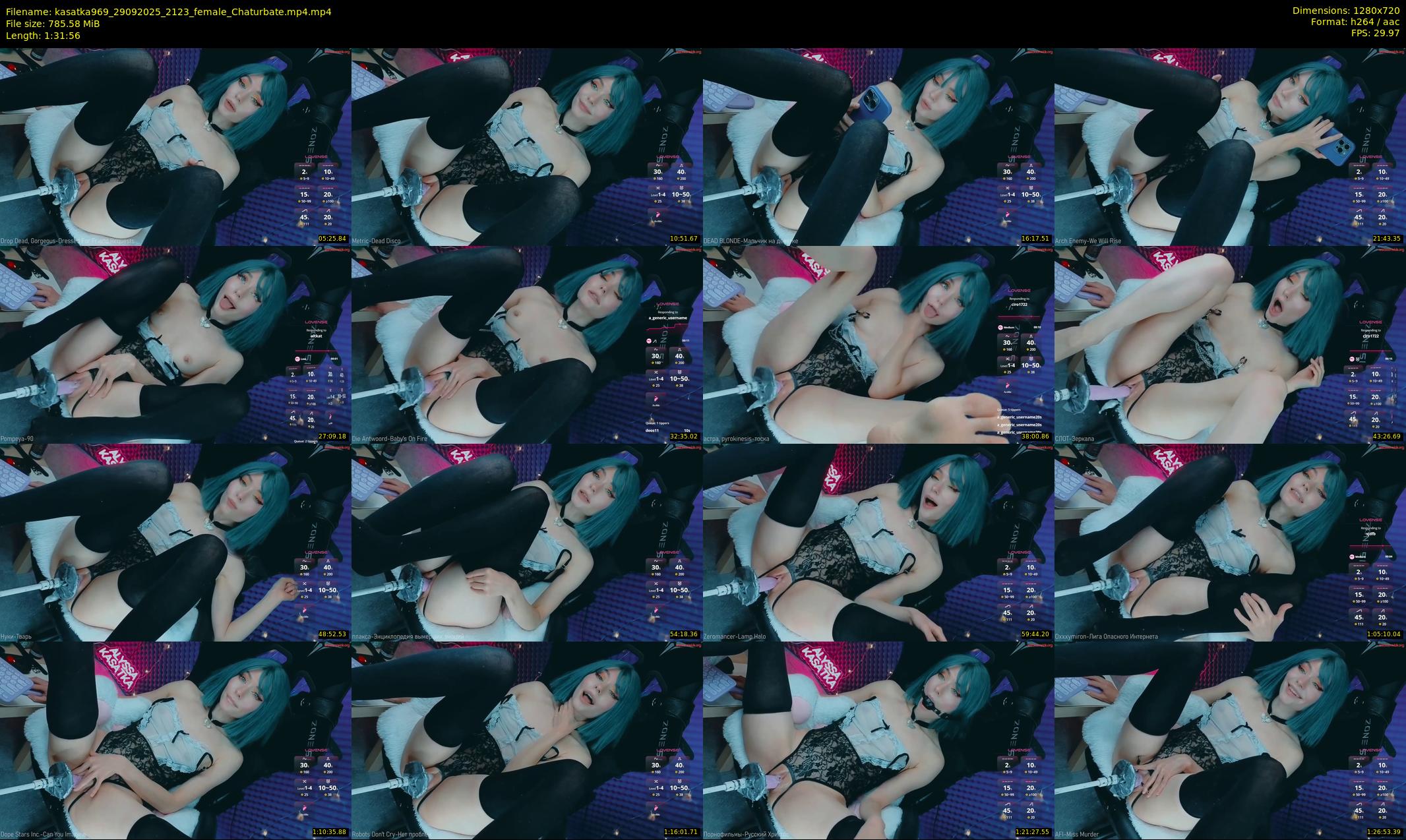 kasatka969 — 92 minute Chaturbate female cam show recording, 720p, Sep 29, 2025