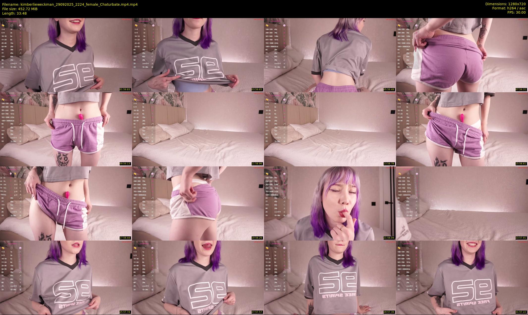 kimberlieweckman — 34 minute Chaturbate female cam show recording, 720p, Sep 29, 2025