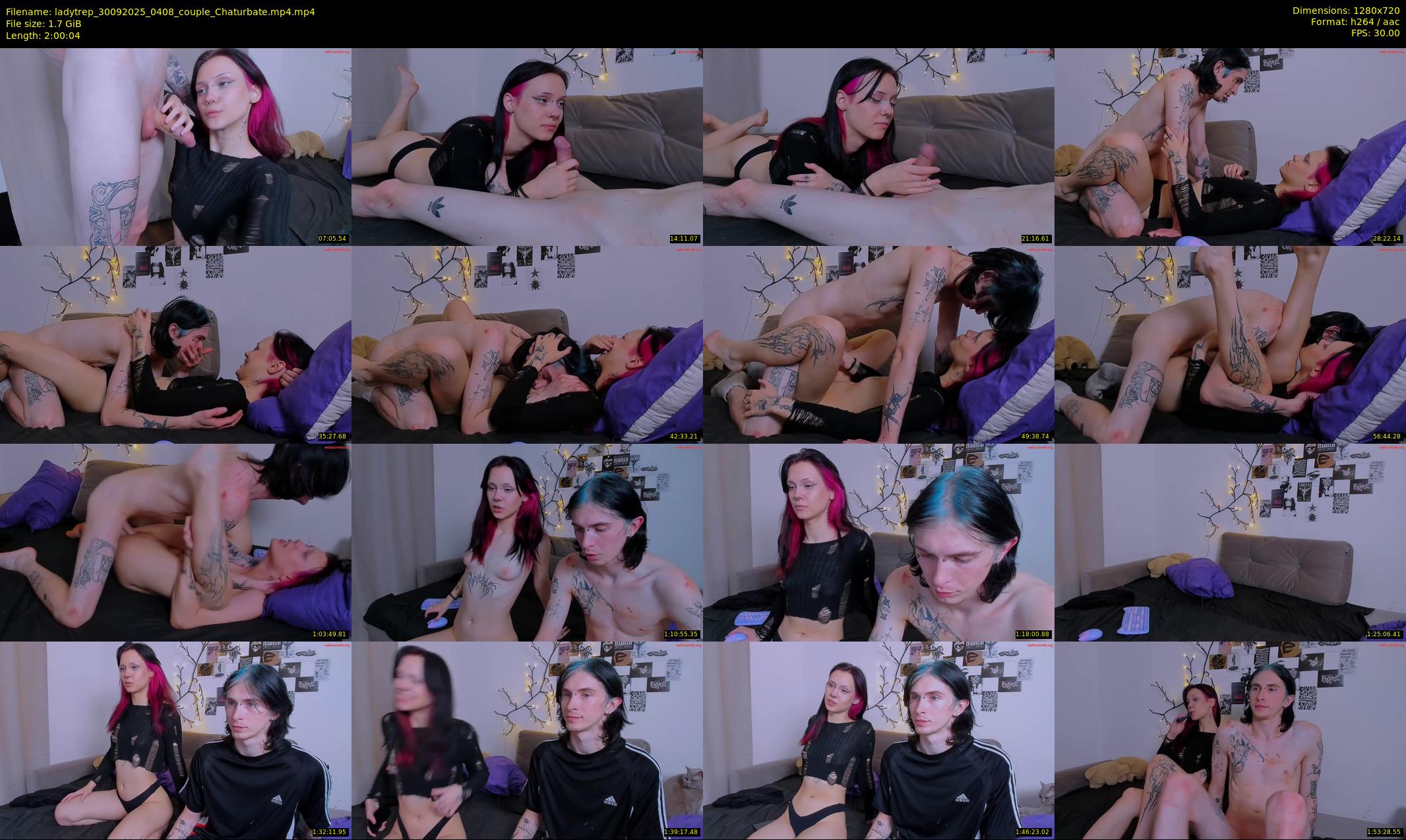 ladytrep — 121 minute Chaturbate couple cam show recording, 720p, Sep 30, 2025
