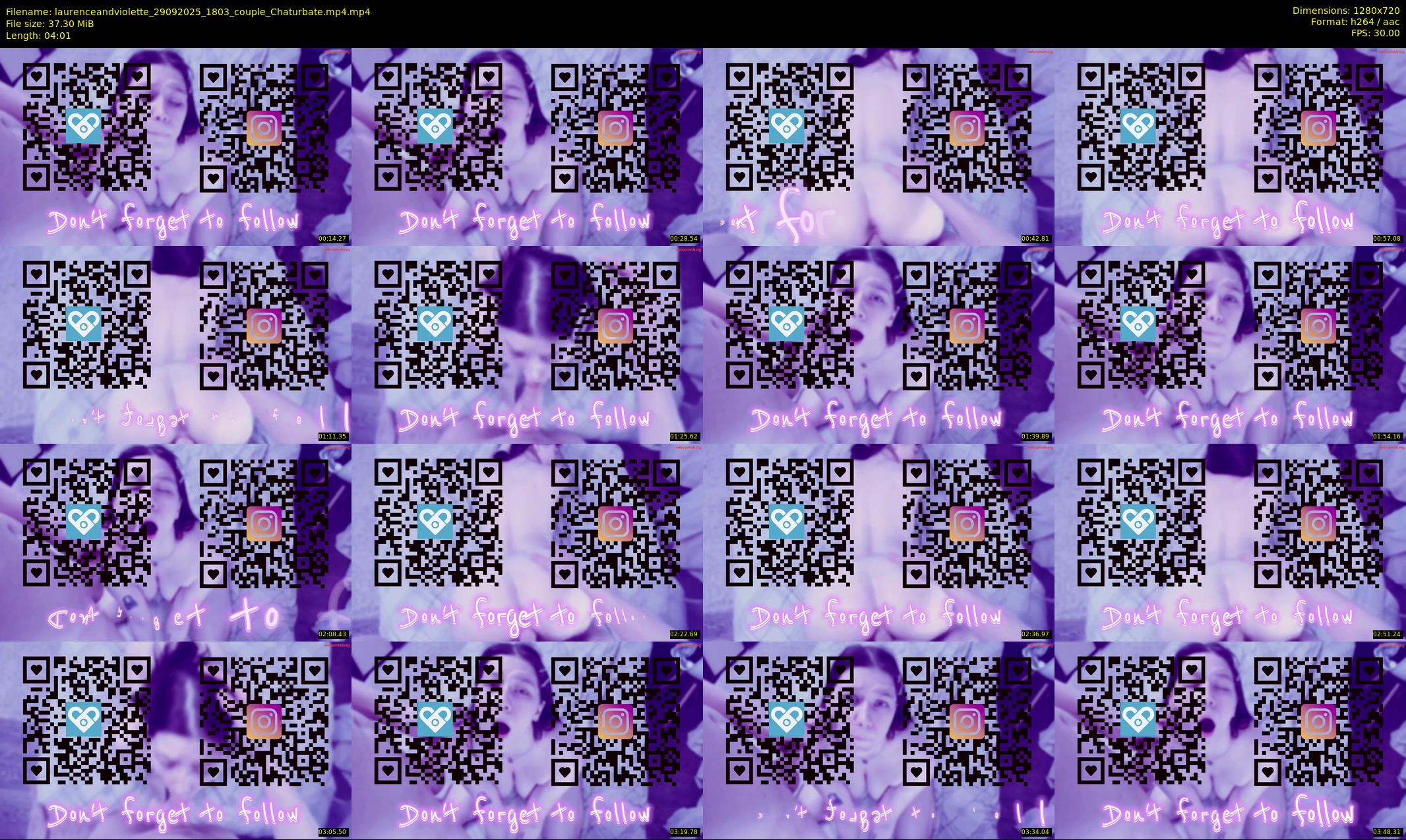 laurenceandviolette — 5 minute Chaturbate couple cam show recording, 720p, Sep 29, 2025