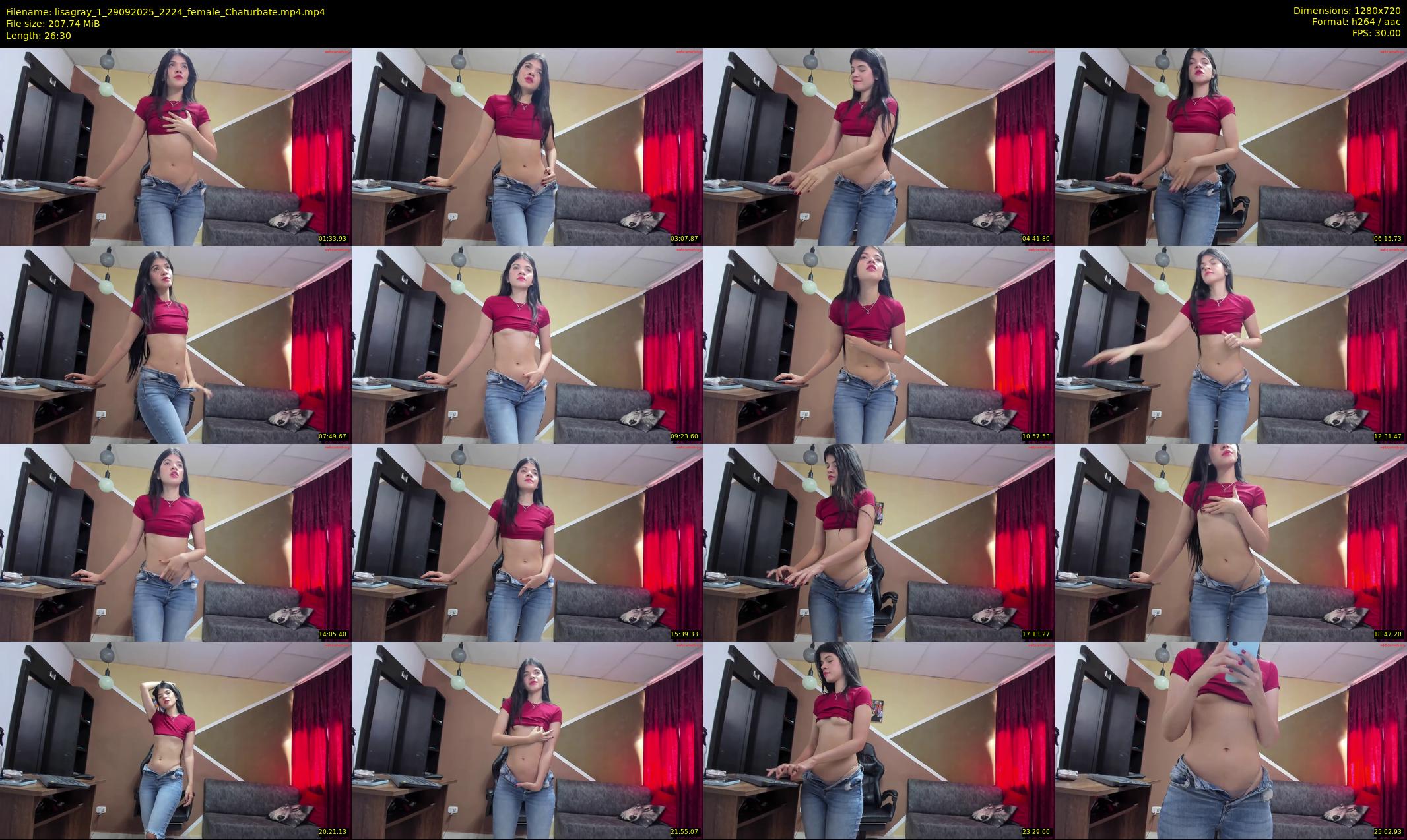 lisagray_1 — 27 minute Chaturbate female cam show recording, 720p, Sep 29, 2025
