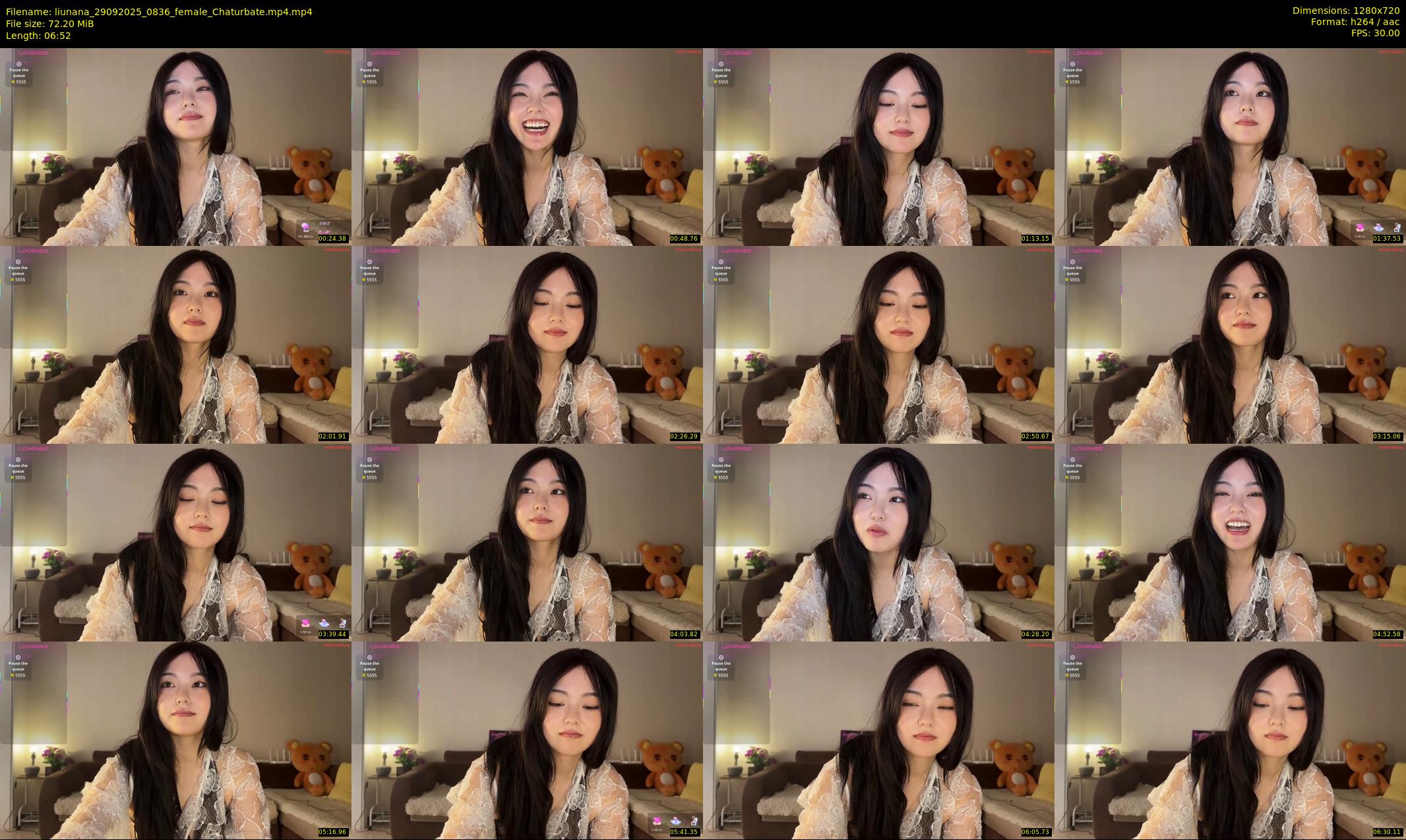 liunana — 7 minute Chaturbate female cam show recording, 720p, Sep 29, 2025