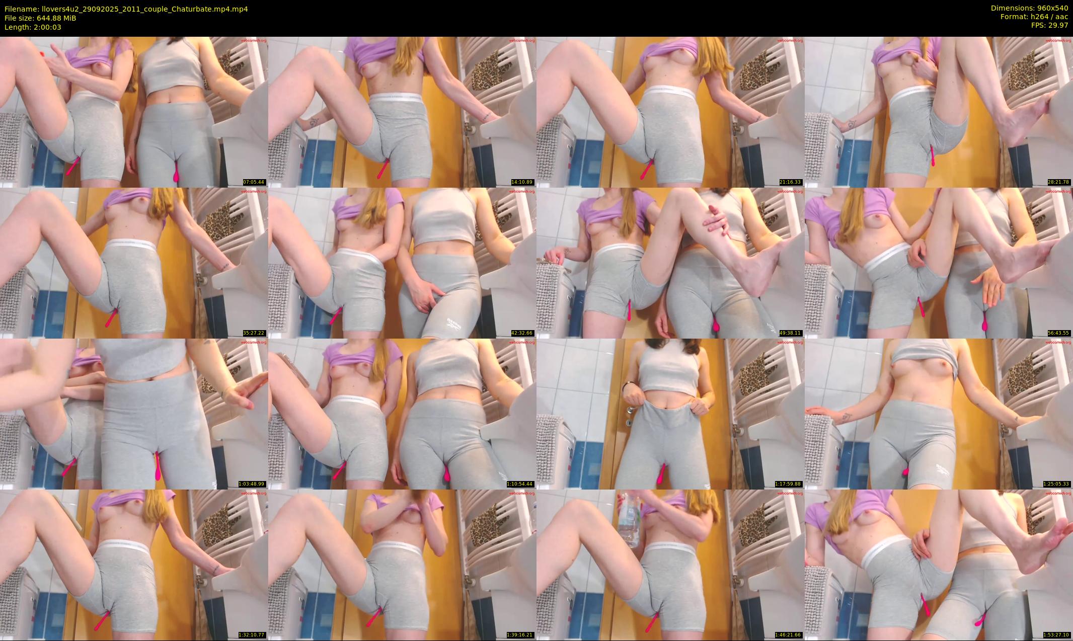 llovers4u2 — 121 minute Chaturbate couple cam show recording, 480p, Sep 29, 2025