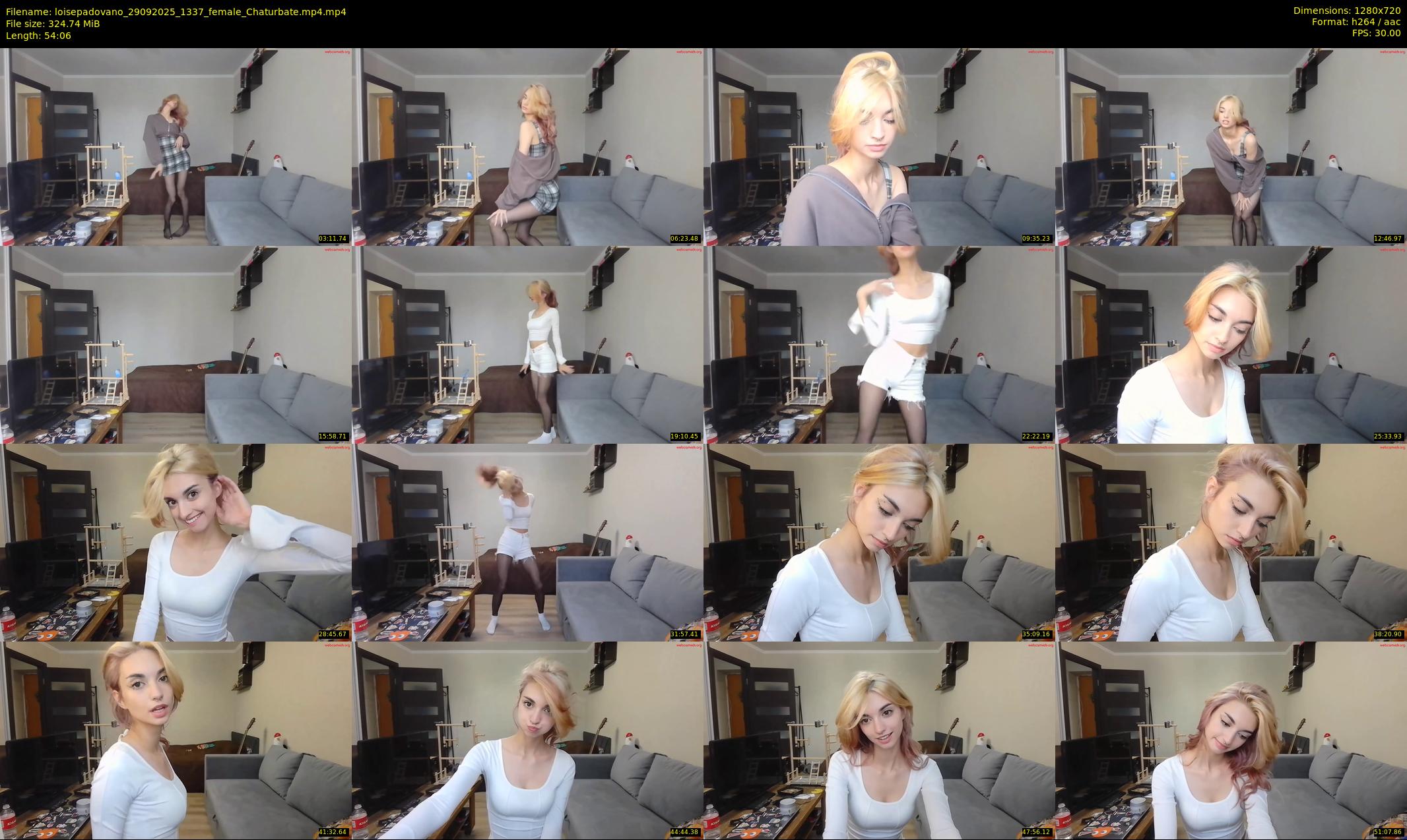 loisepadovano — 55 minute Chaturbate female cam show recording, 720p, Sep 29, 2025