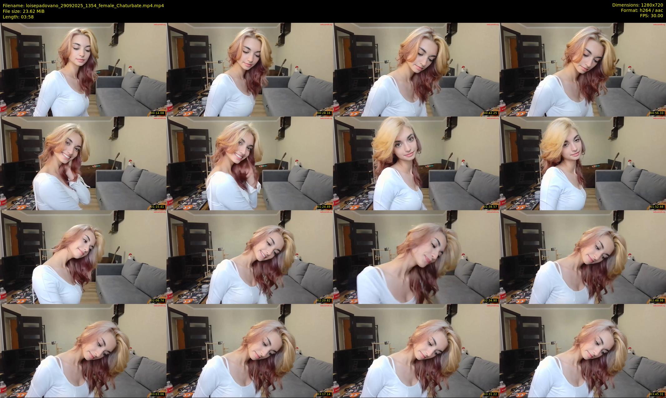 loisepadovano — 4 minute Chaturbate female cam show recording, 720p, Sep 29, 2025