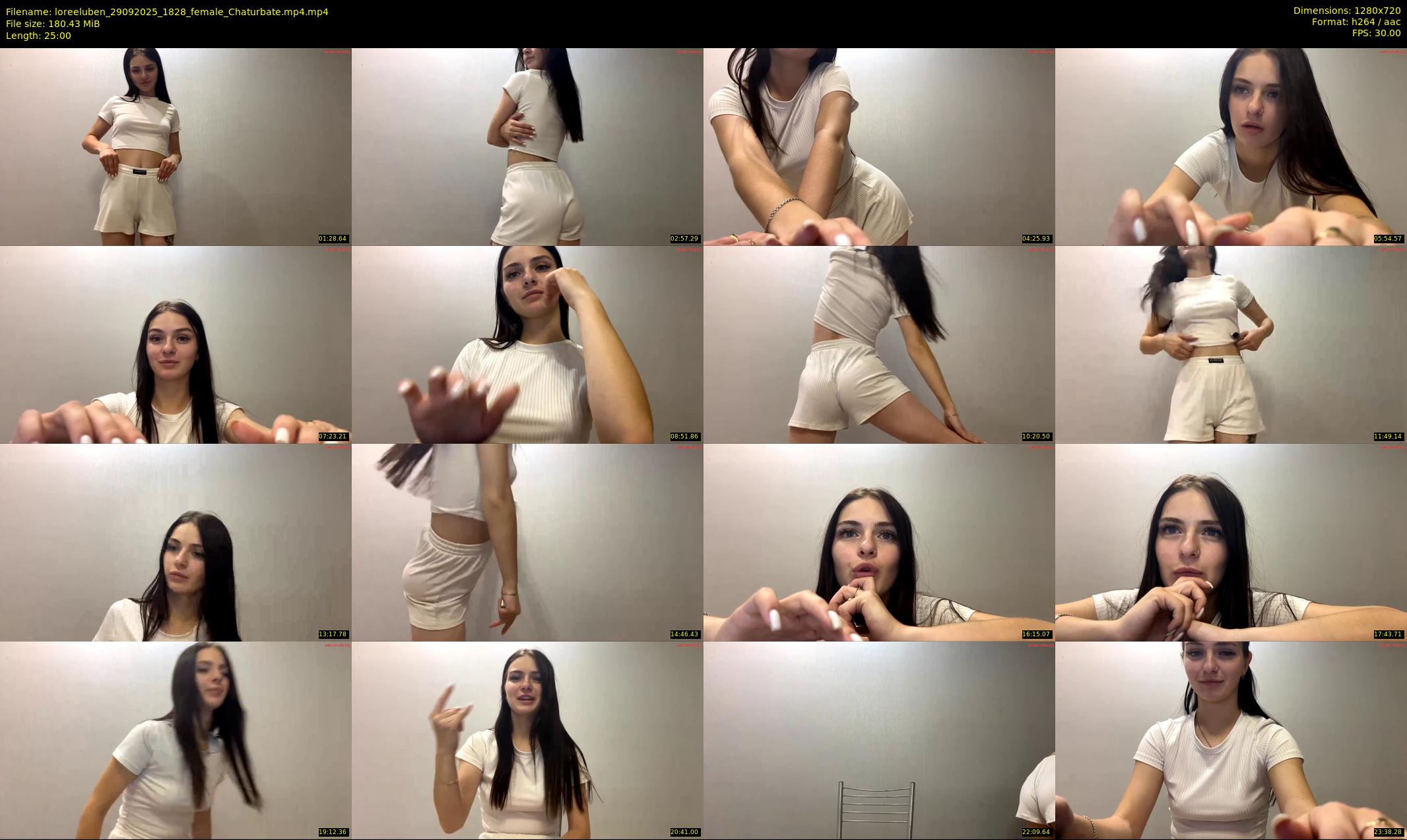 loreeluben — 25 minute Chaturbate female cam show recording, 720p, Sep 29, 2025