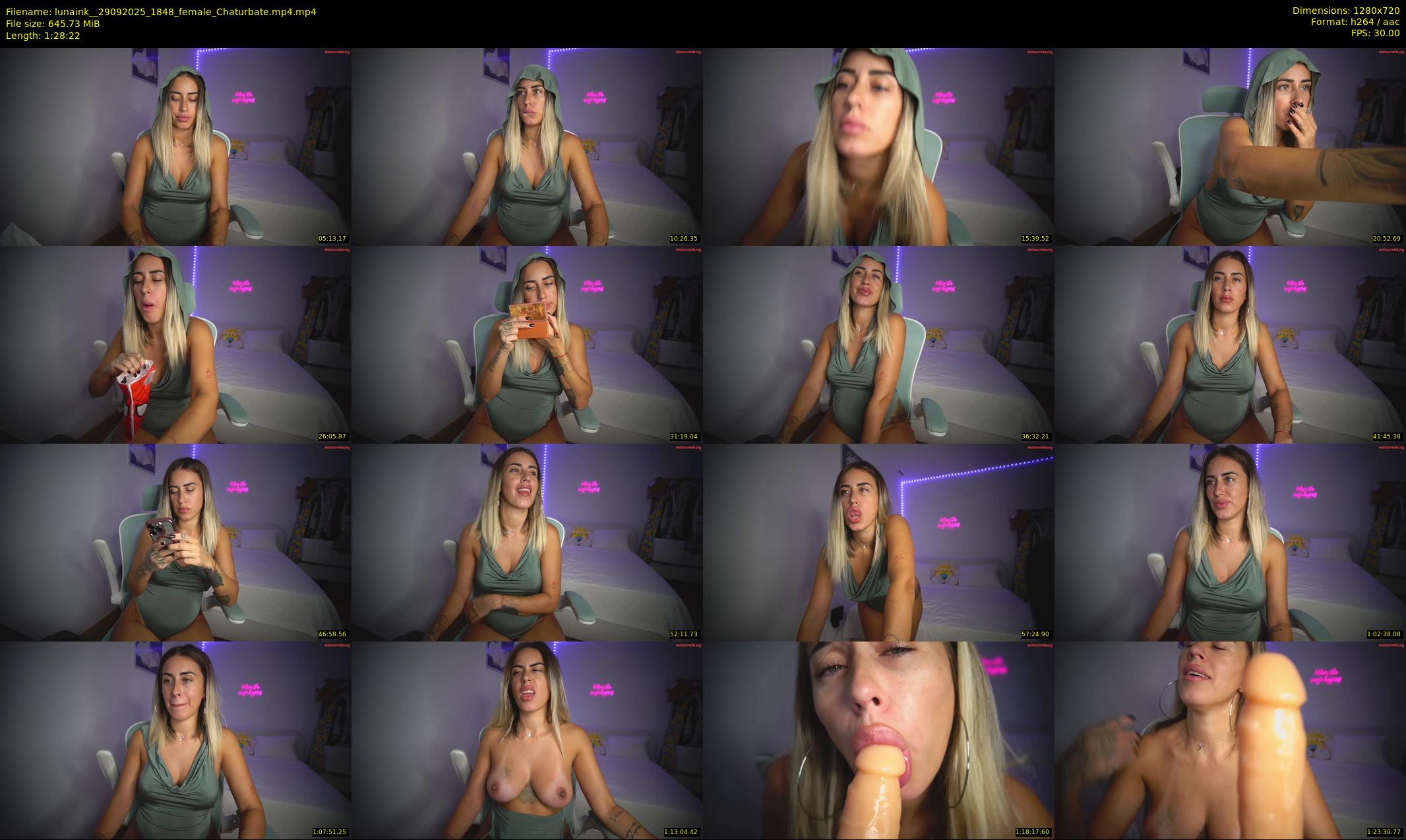 lunaink_ — 89 minute Chaturbate female cam show recording, 720p, Sep 29, 2025