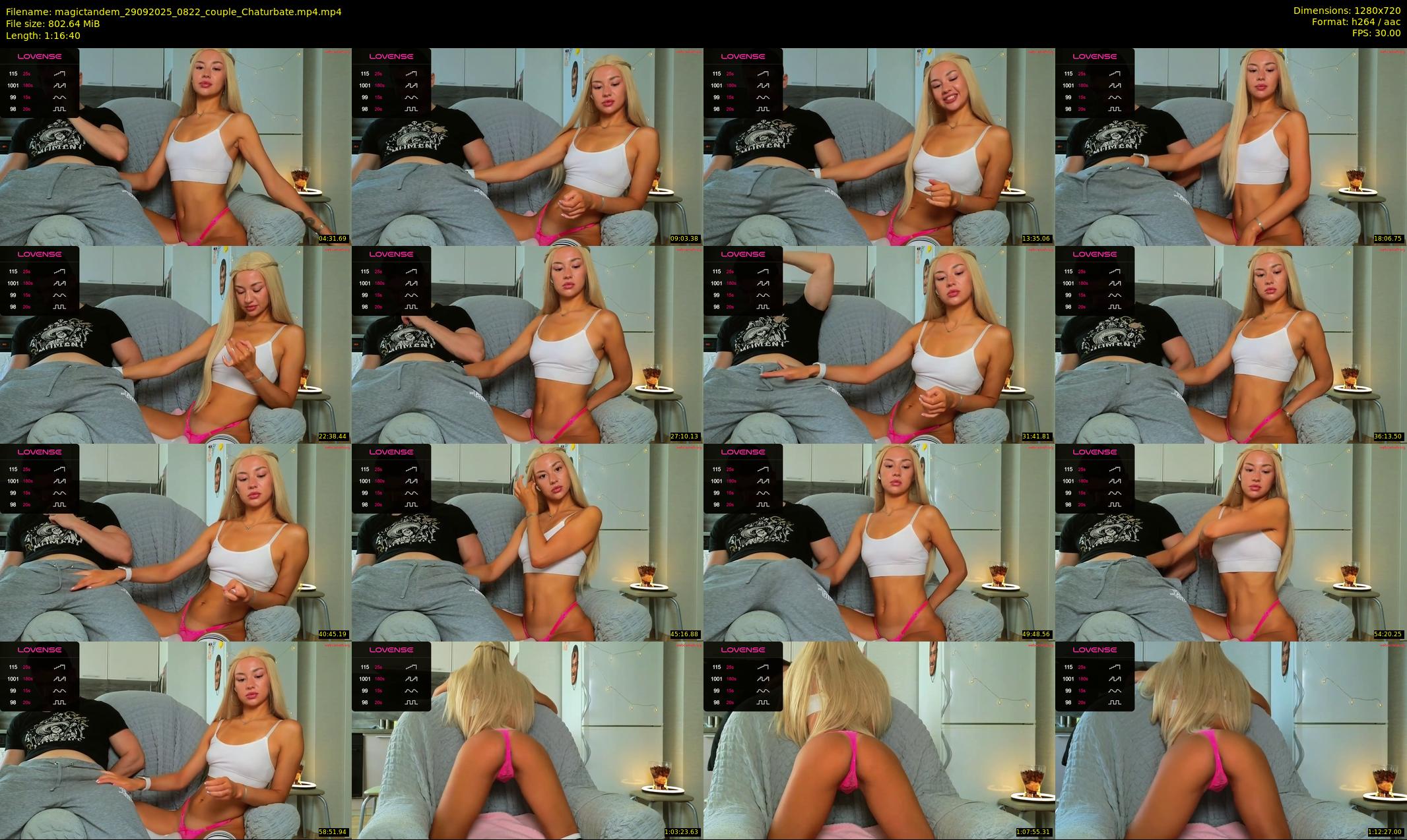 magictandem — 77 minute Chaturbate couple cam show recording, 720p, Sep 29, 2025
