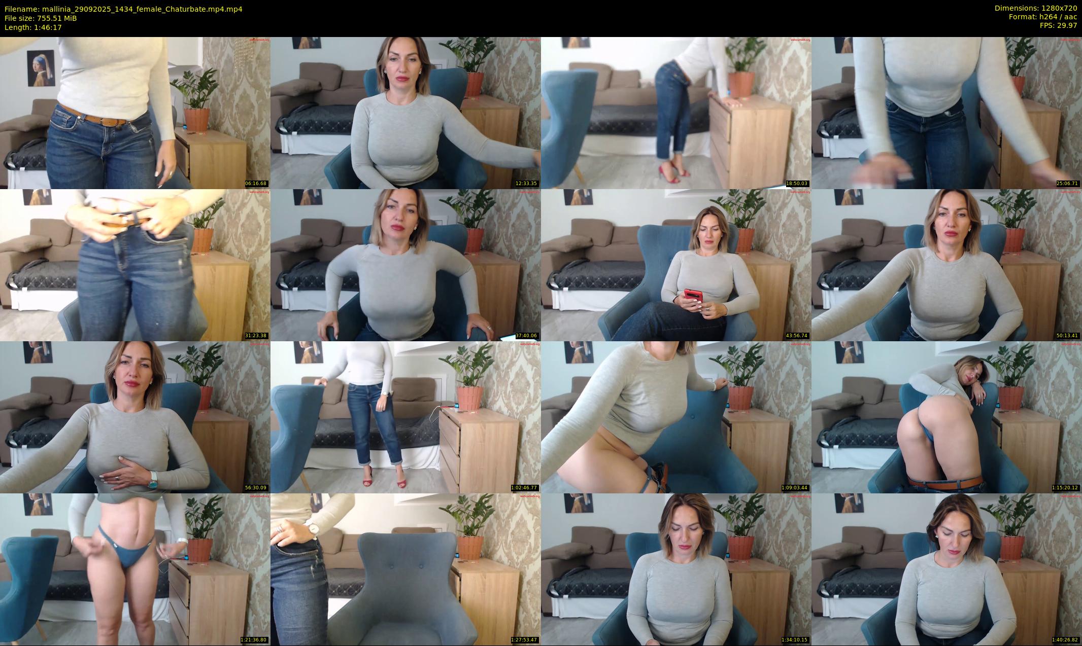 mallinia — 107 minute Chaturbate female cam show recording, 720p, Sep 29, 2025