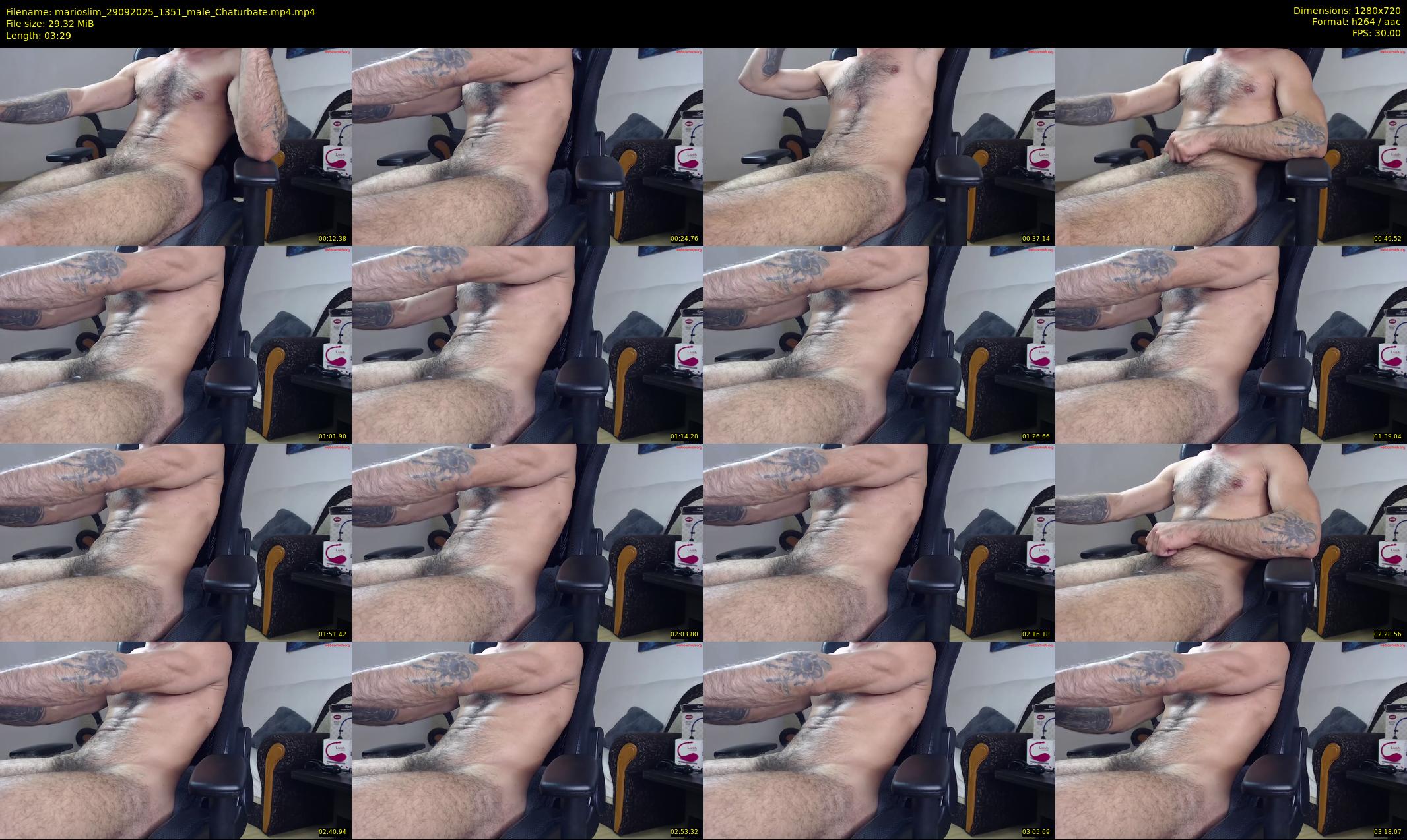 marioslim — 4 minute Chaturbate male cam show recording, 720p, Sep 29, 2025
