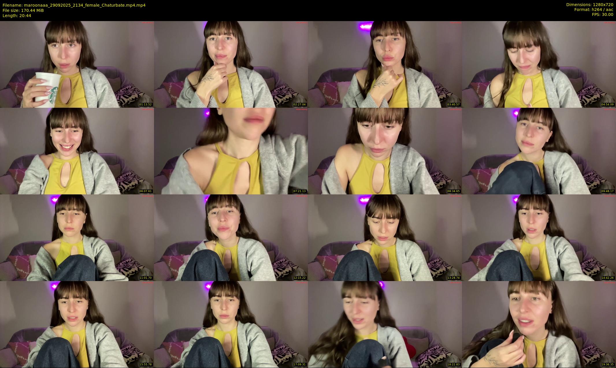 maroonaaa — 21 minute Chaturbate female cam show recording, 720p, Sep 29, 2025