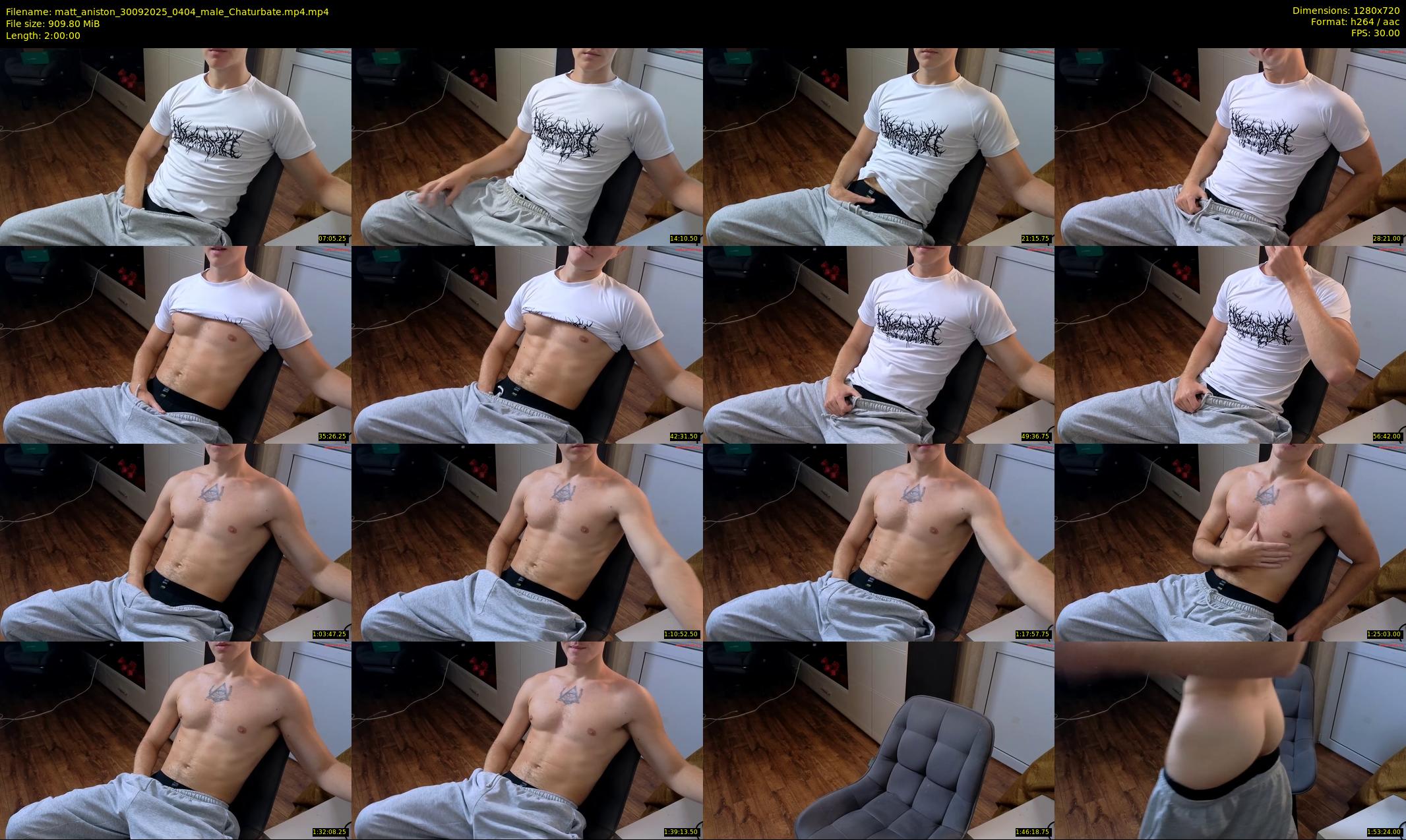 matt_aniston — 120 minute Chaturbate male cam show recording, 720p, Sep 30, 2025