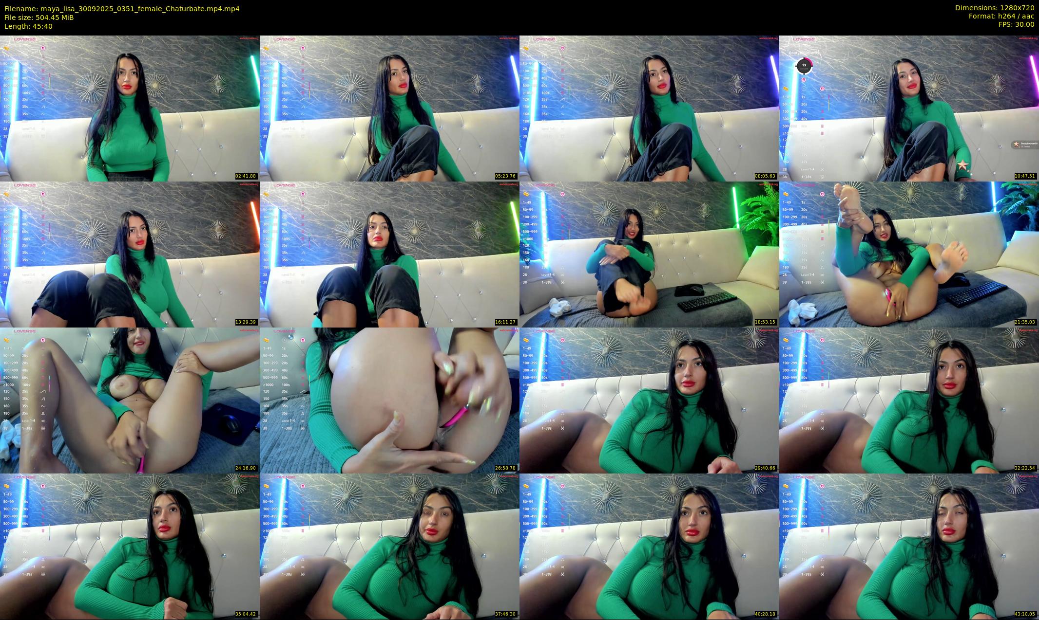 maya_lisa — 46 minute Chaturbate female cam show recording, 720p, Sep 30, 2025
