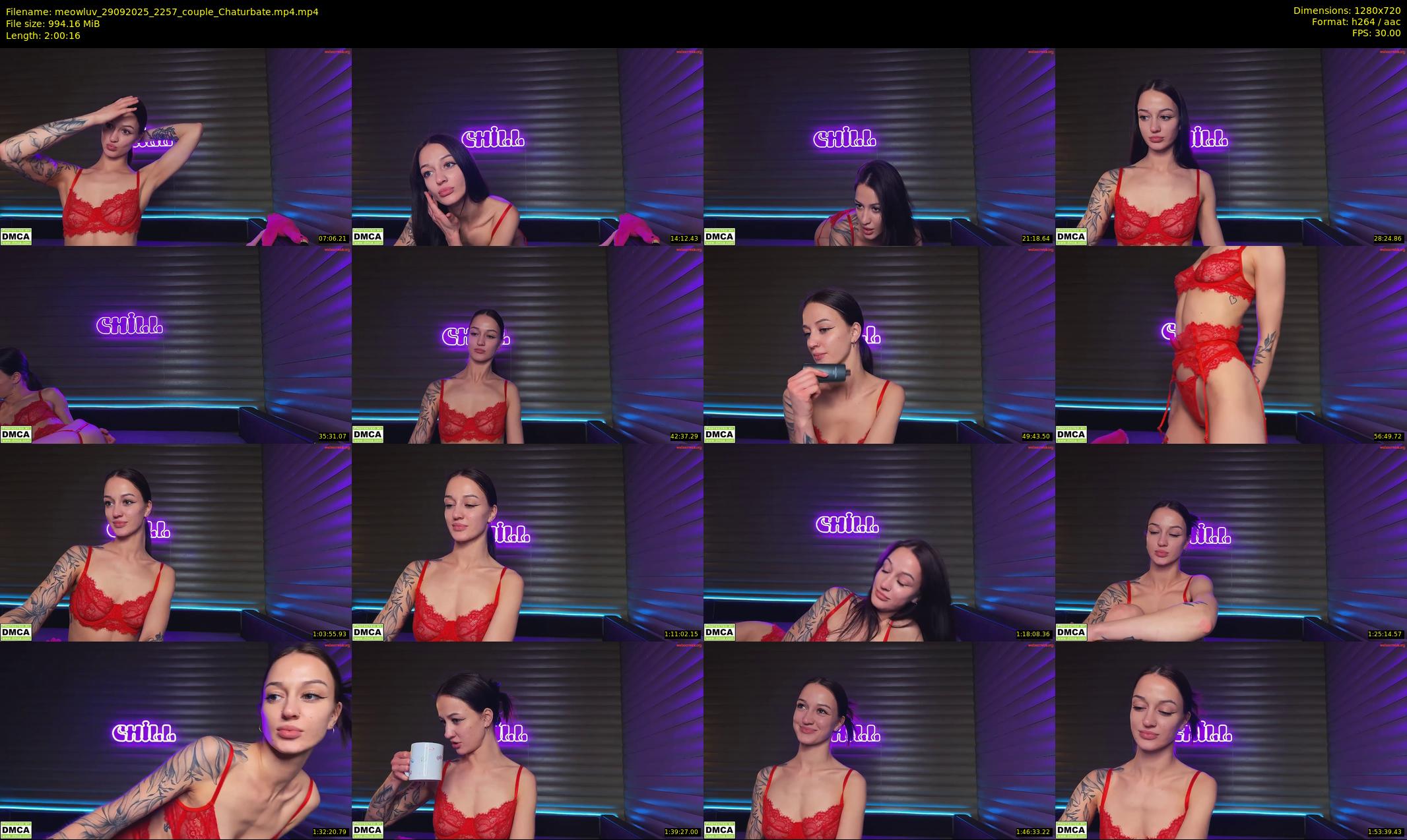 meowluv — 121 minute Chaturbate couple cam show recording, 720p, Sep 29, 2025
