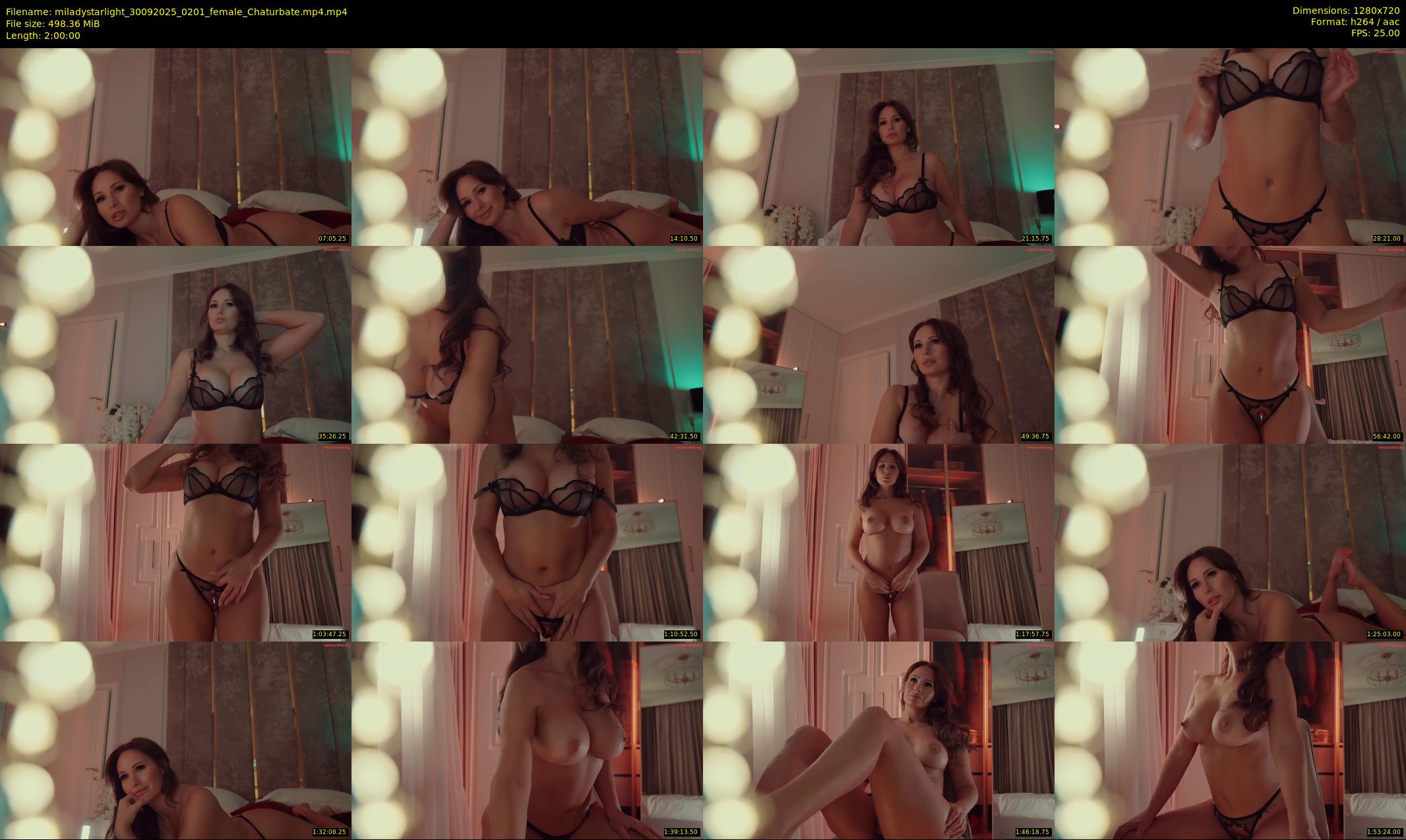 miladystarlight — 120 minute Chaturbate female cam show recording, 720p, Sep 30, 2025
