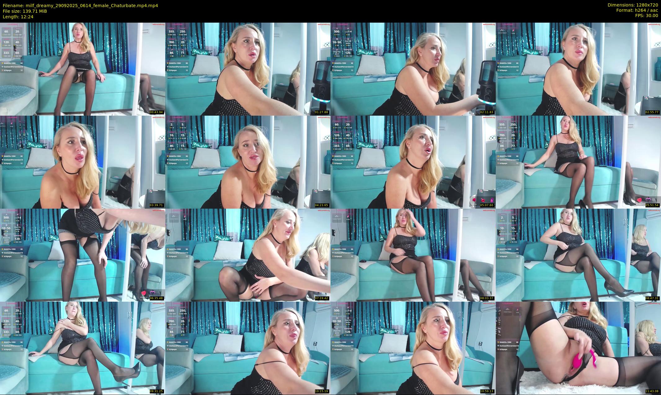 milf_dreamy — 13 minute Chaturbate female cam show recording, 720p, Sep 29, 2025