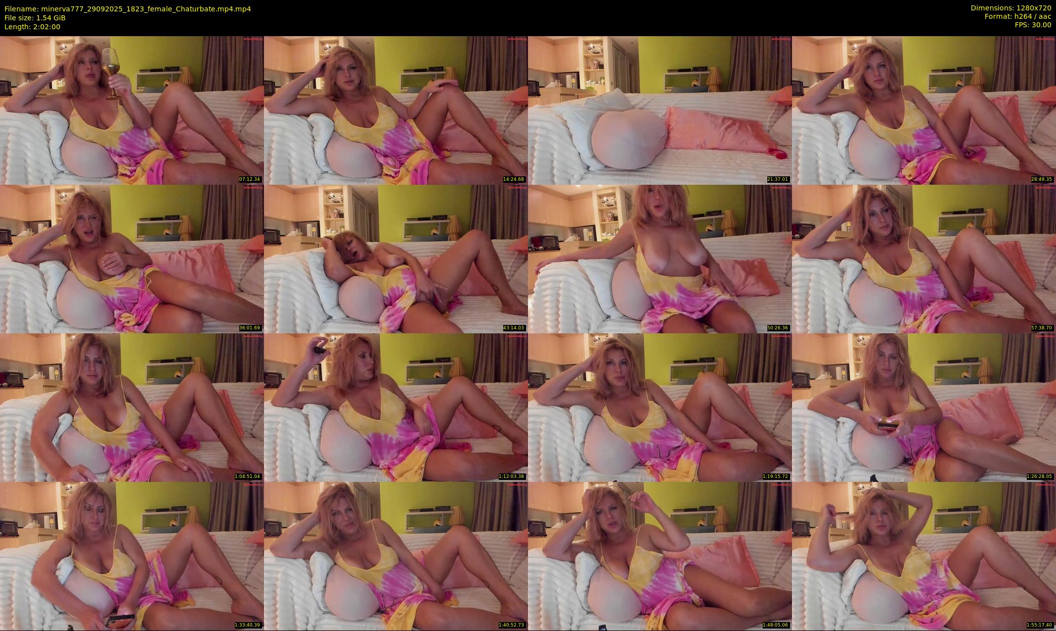 minerva777 — 122 minute Chaturbate female cam show recording, 720p, Sep 29, 2025