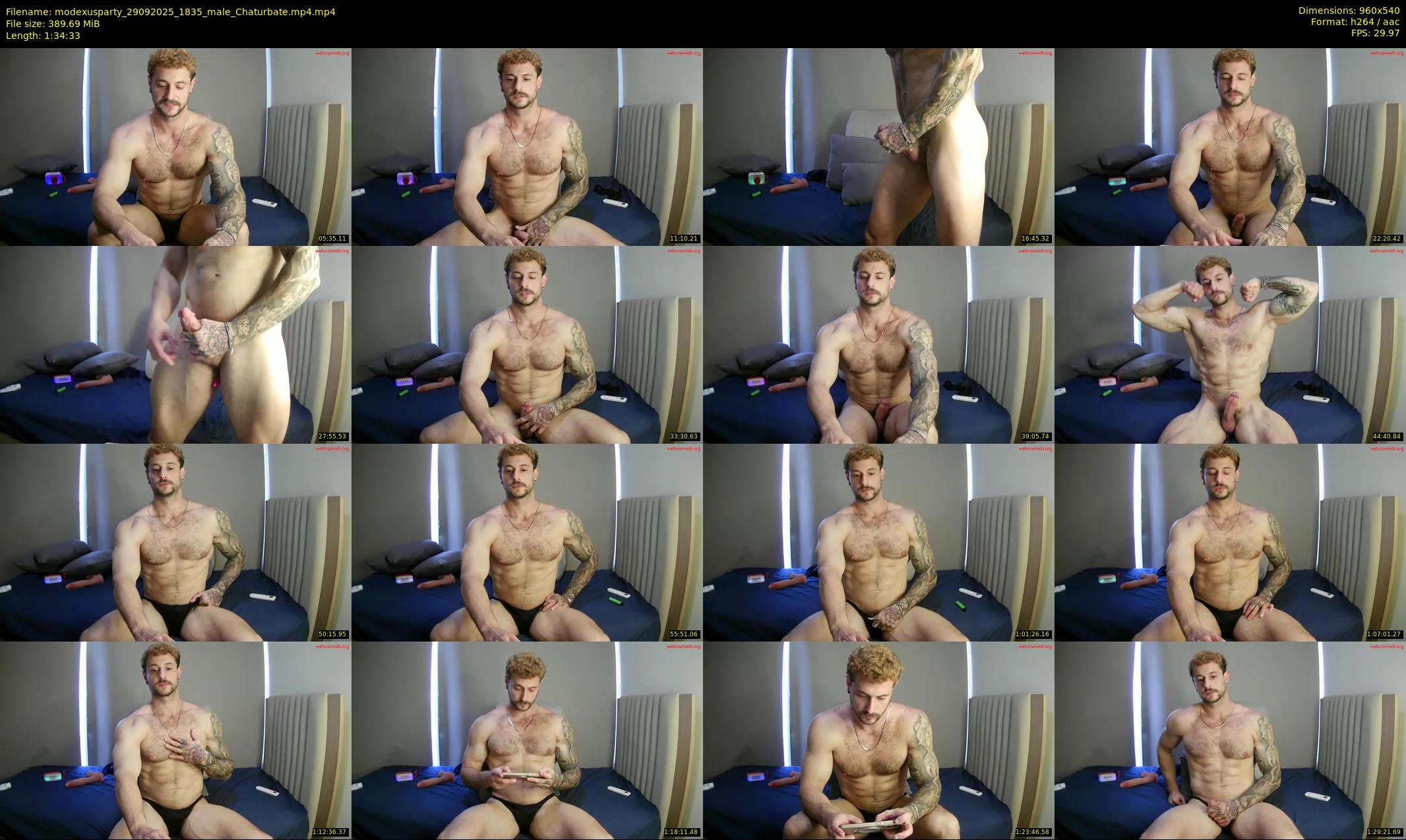 modexusparty — 95 minute Chaturbate male cam show recording, 480p, Sep 29, 2025