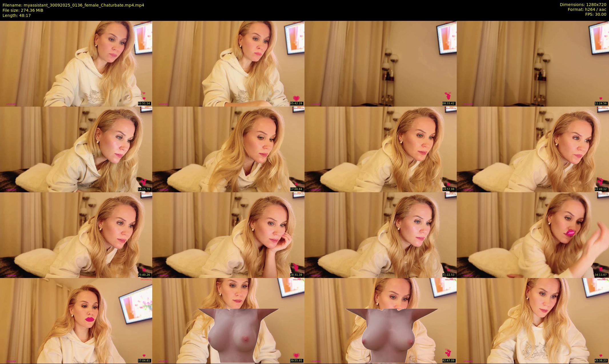 myassistant — 49 minute Chaturbate female cam show recording, 720p, Sep 30, 2025