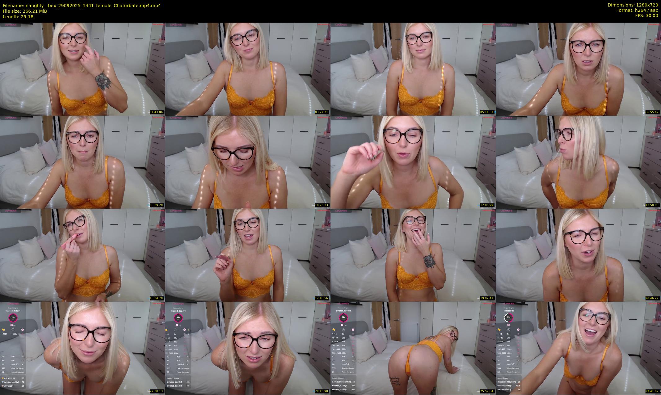 naughty__bex — 30 minute Chaturbate female cam show recording, 720p, Sep 29, 2025
