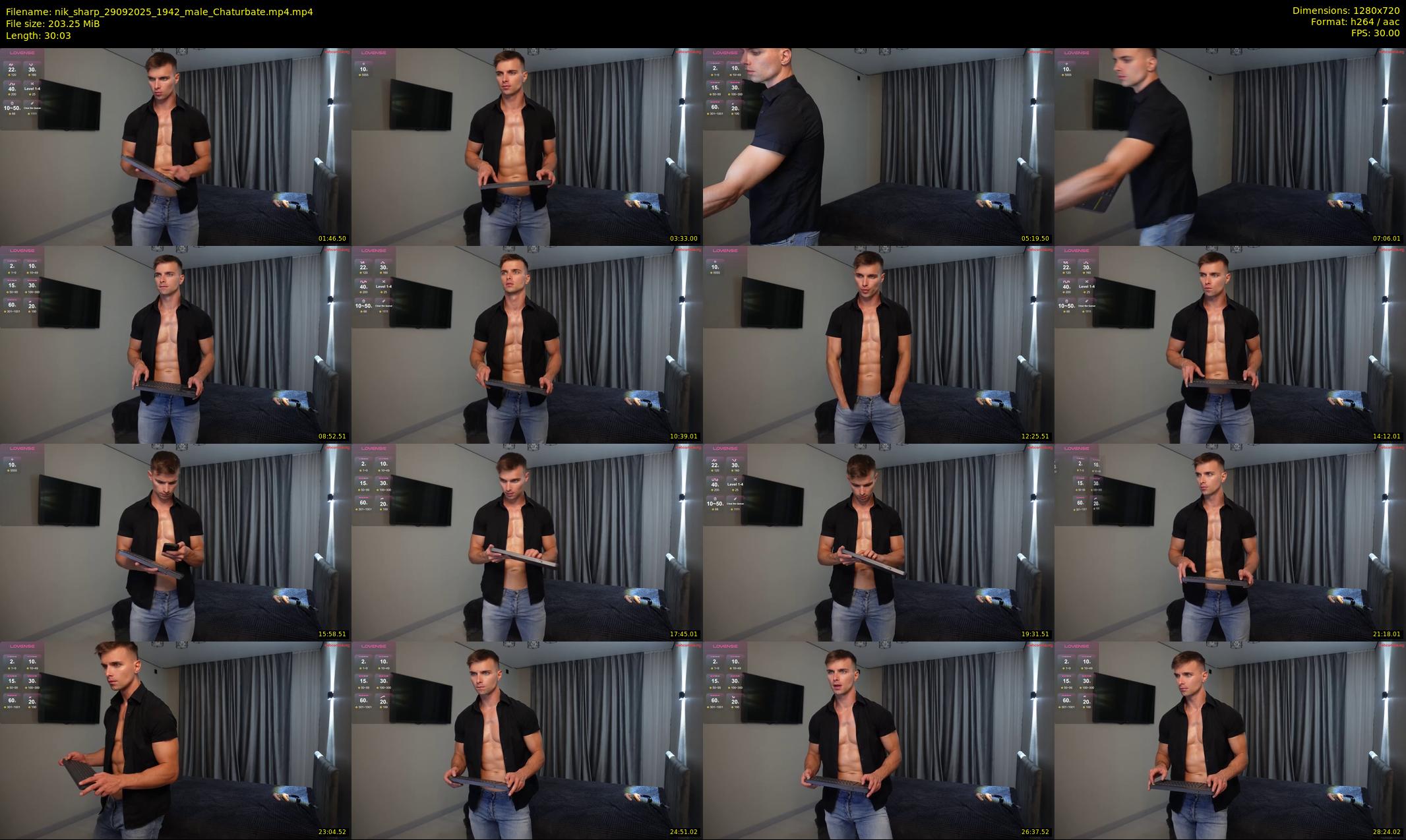 nik_sharp — 31 minute Chaturbate male cam show recording, 720p, Sep 29, 2025