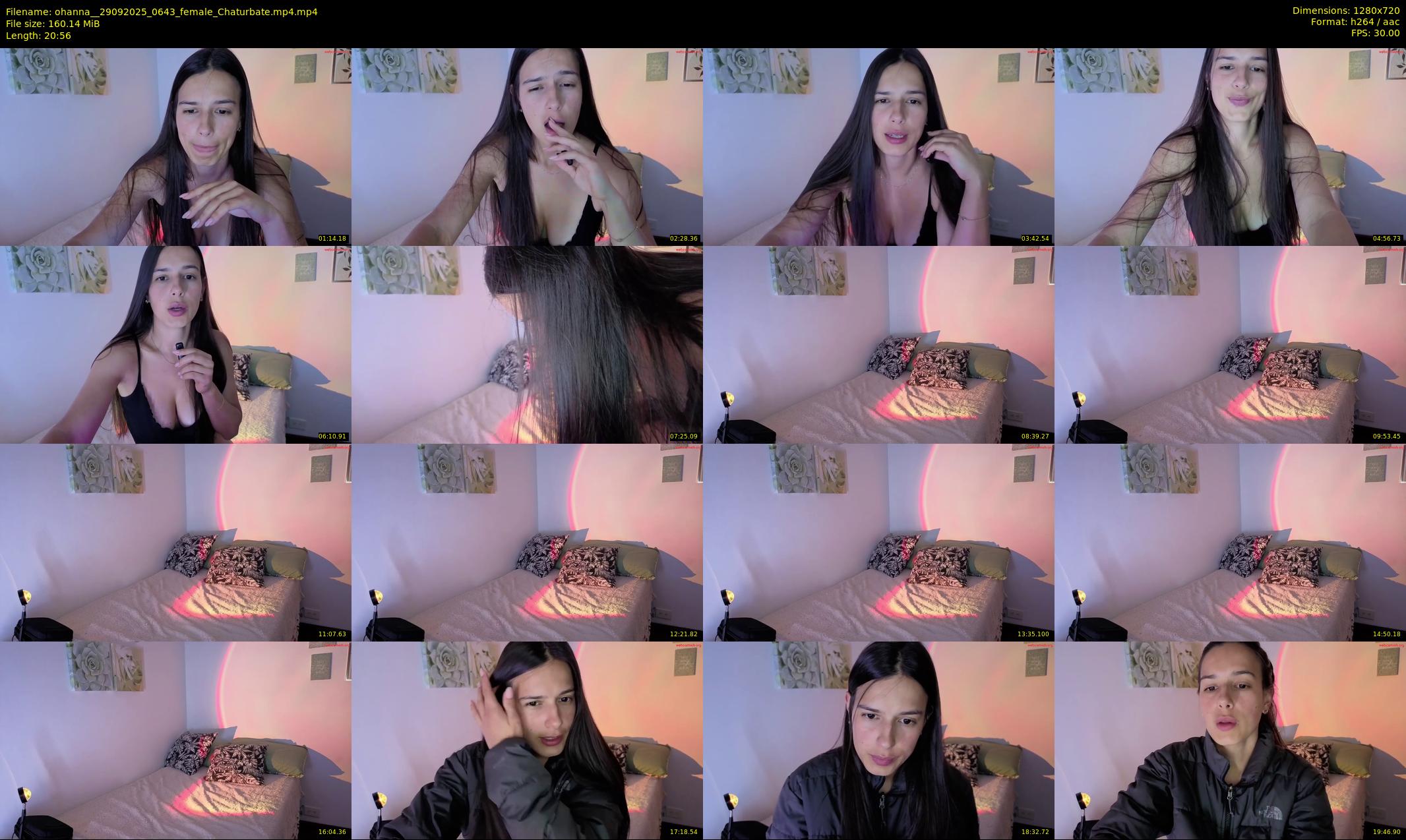 ohanna_ — 21 minute Chaturbate female cam show recording, 720p, Sep 29, 2025