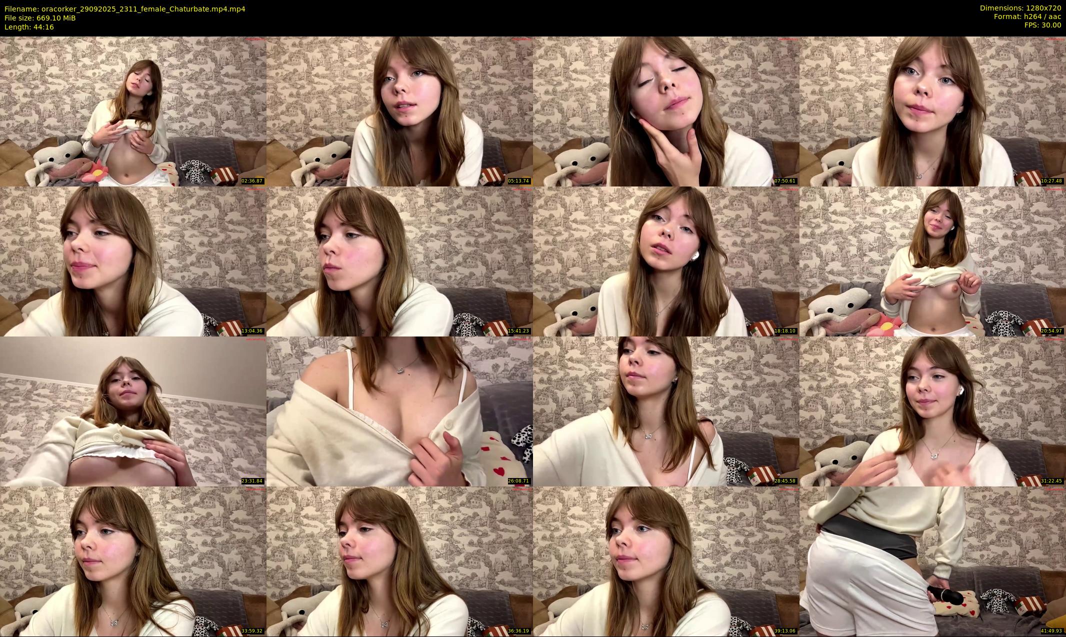 oracorker — 45 minute Chaturbate female cam show recording, 720p, Sep 29, 2025