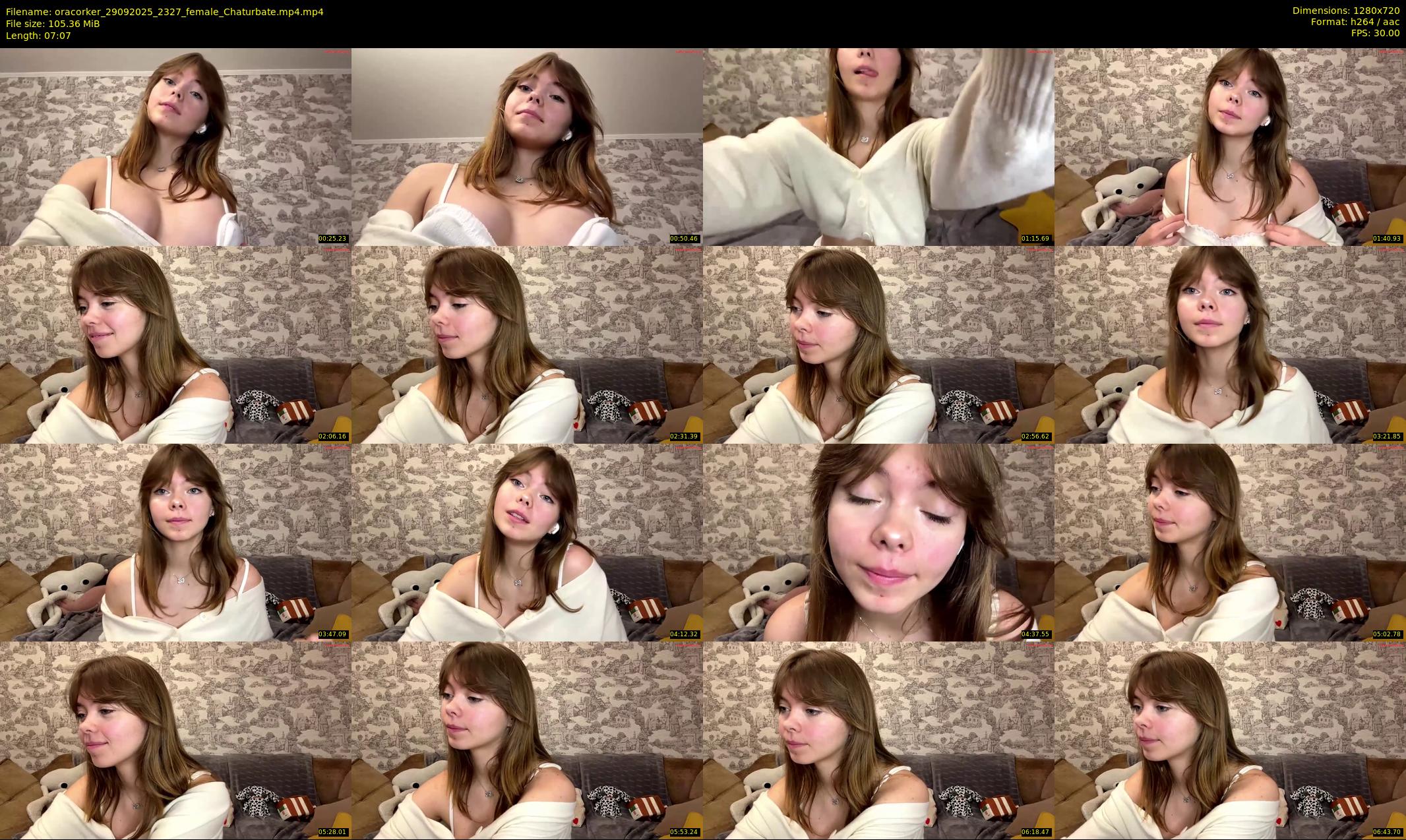 oracorker — 8 minute Chaturbate female cam show recording, 720p, Sep 29, 2025