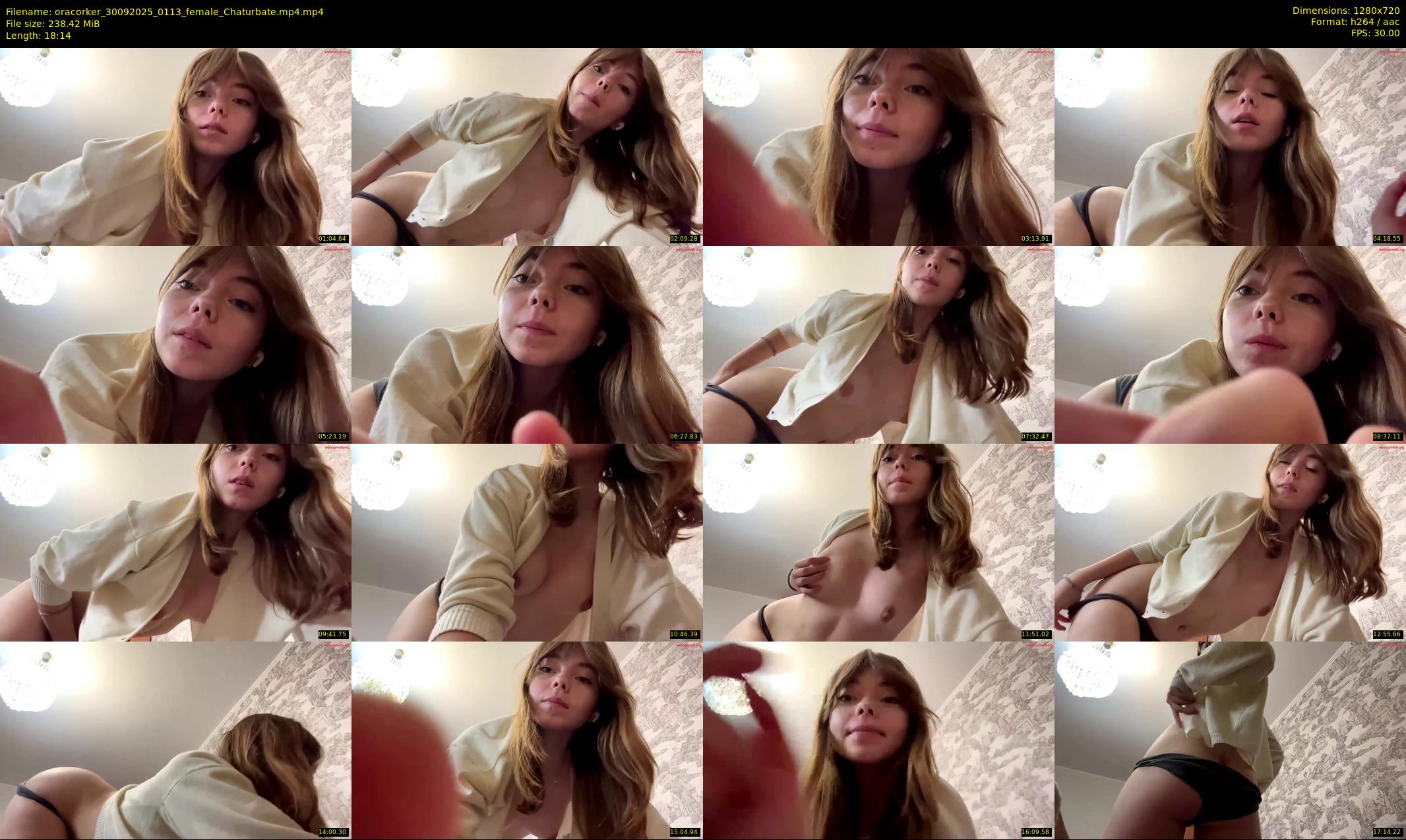 oracorker — 19 minute Chaturbate female cam show recording, 720p, Sep 30, 2025