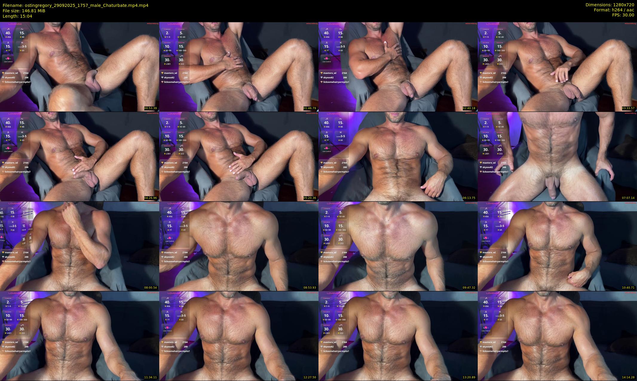 ostingregory — 16 minute Chaturbate male cam show recording, 720p, Sep 29, 2025