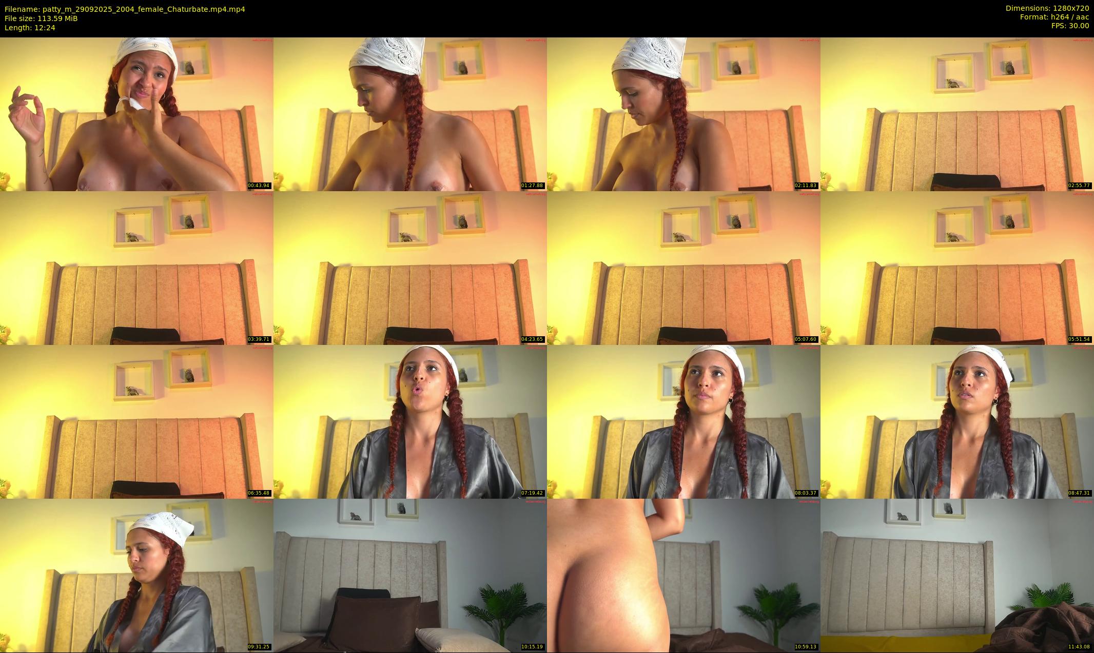 patty_m — 13 minute Chaturbate female cam show recording, 720p, Sep 29, 2025