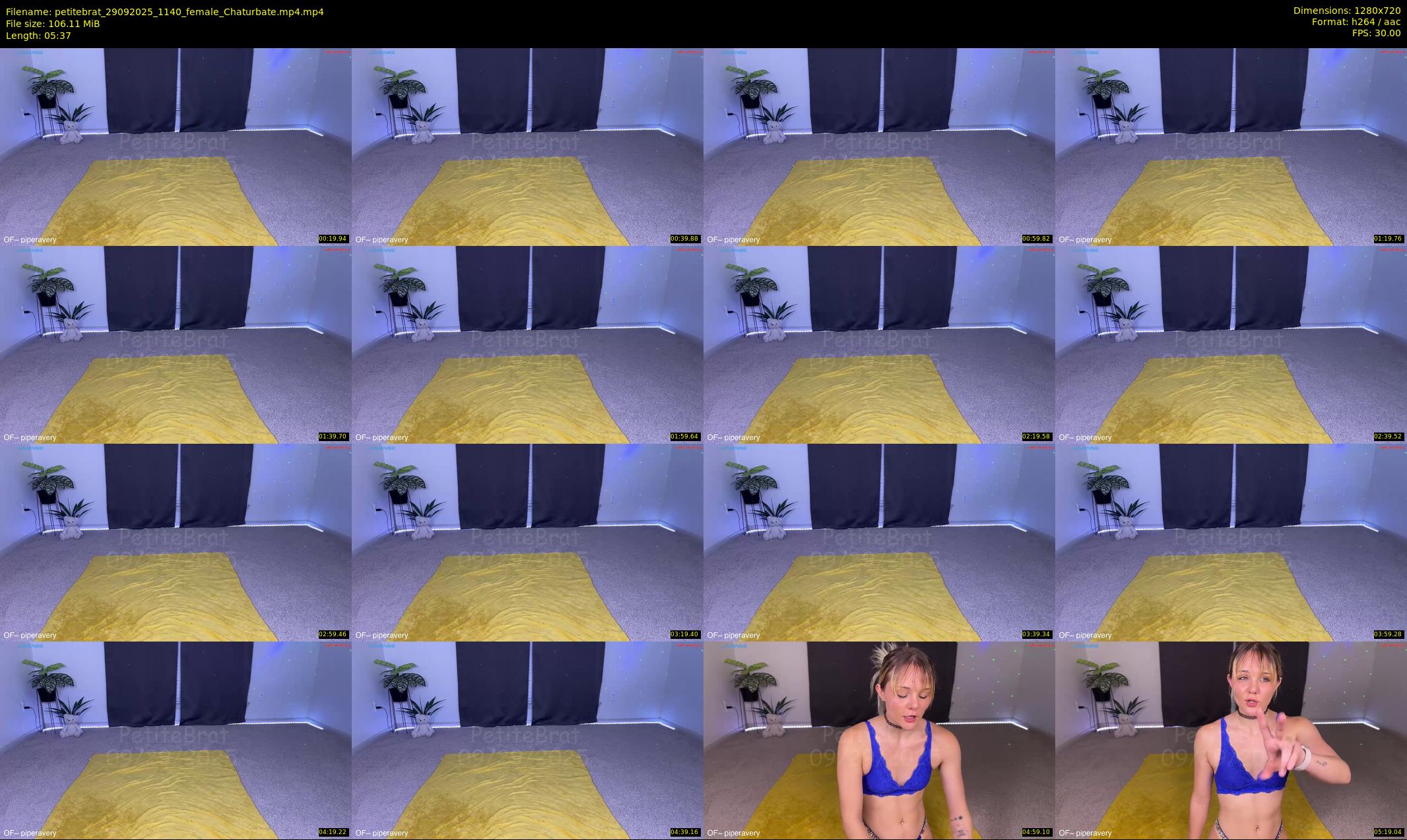petitebrat — 6 minute Chaturbate female cam show recording, 720p, Sep 29, 2025