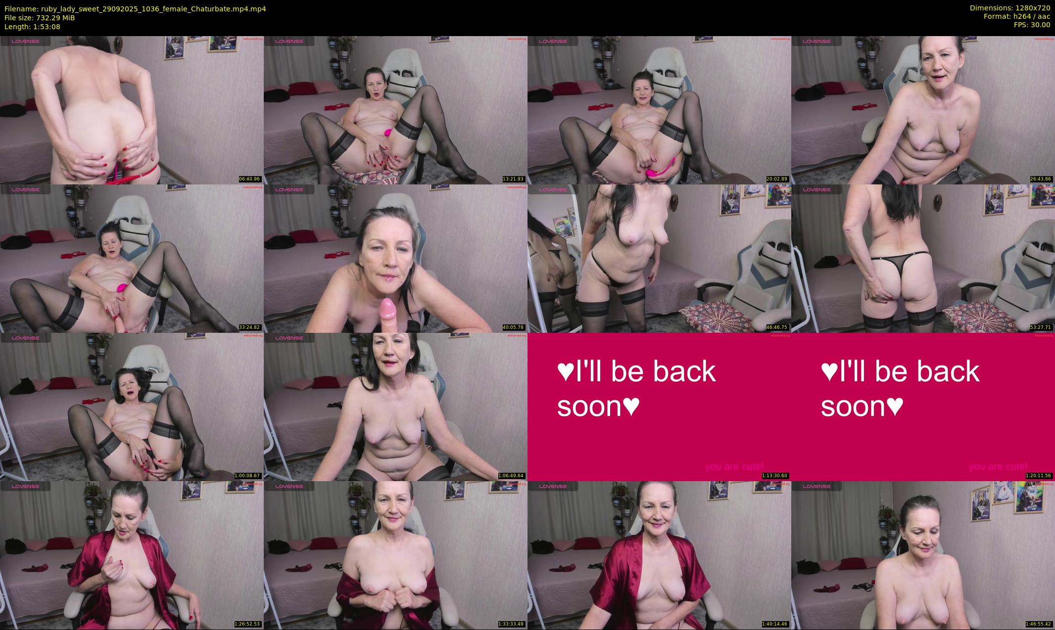 ruby_lady_sweet — 114 minute Chaturbate female cam show recording, 720p, Sep 29, 2025