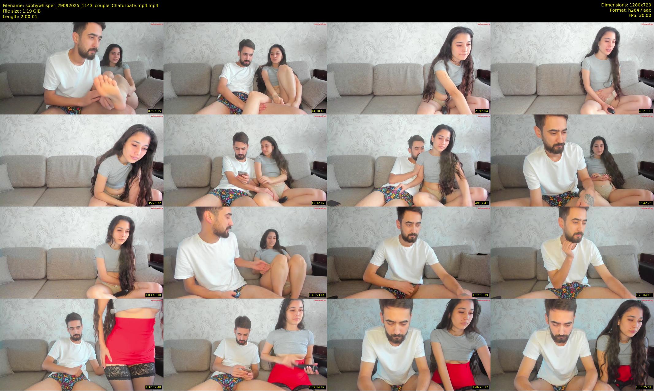 sophywhisper — 121 minute Chaturbate couple cam show recording, 720p, Sep 29, 2025