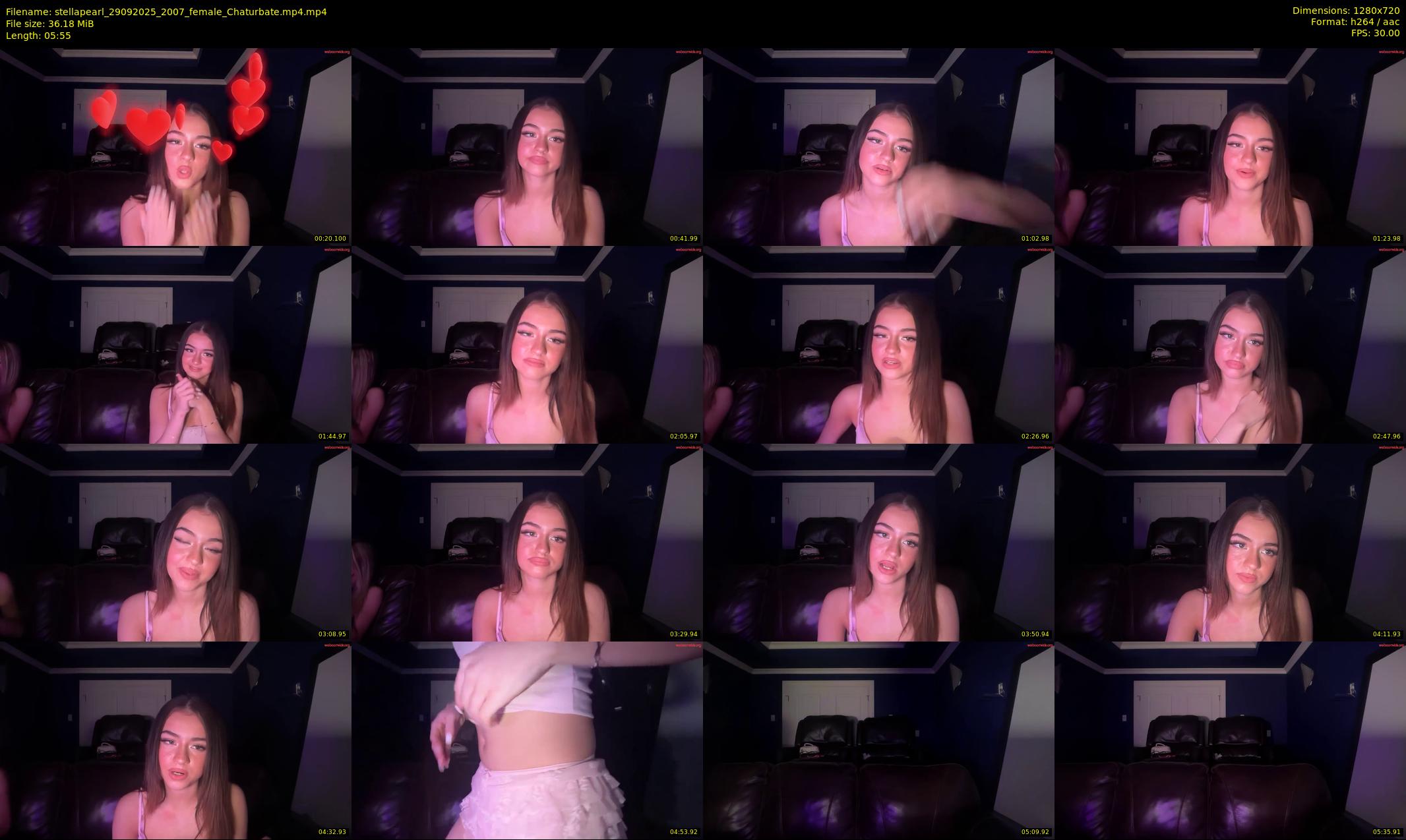 stellapearl — 6 minute Chaturbate female cam show recording, 720p, Sep 29, 2025