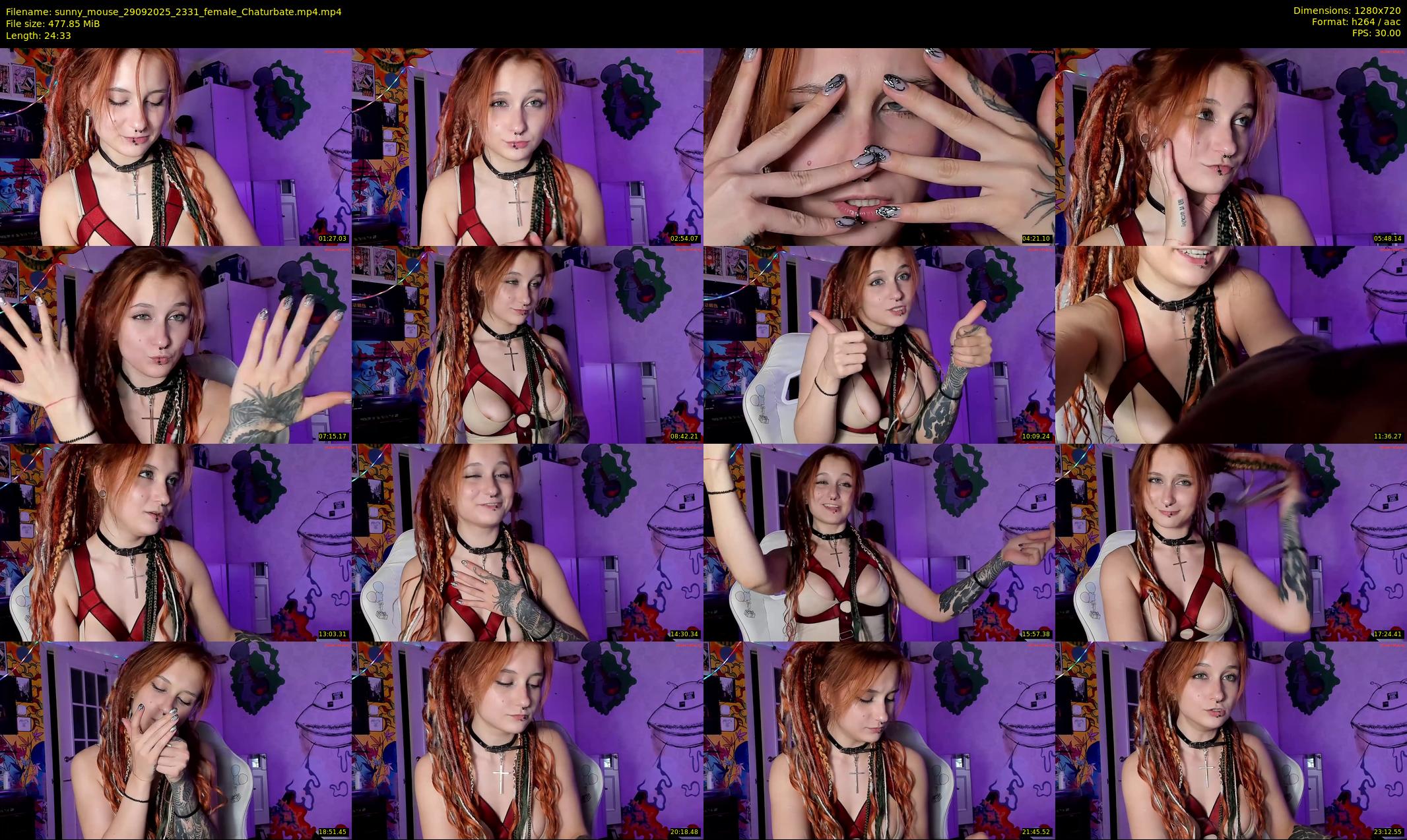 sunny_mouse — 25 minute Chaturbate female cam show recording, 720p, Sep 29, 2025