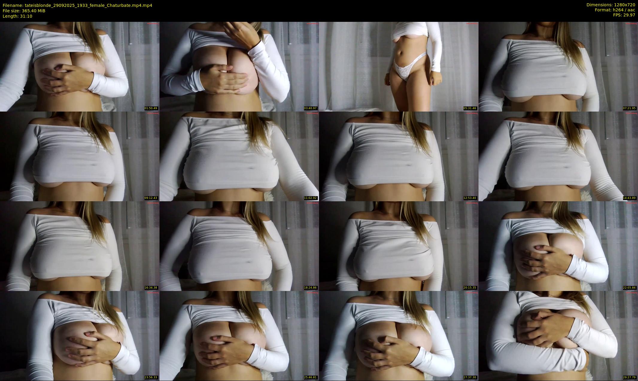 tateisblonde — 32 minute Chaturbate female cam show recording, 720p, Sep 29, 2025