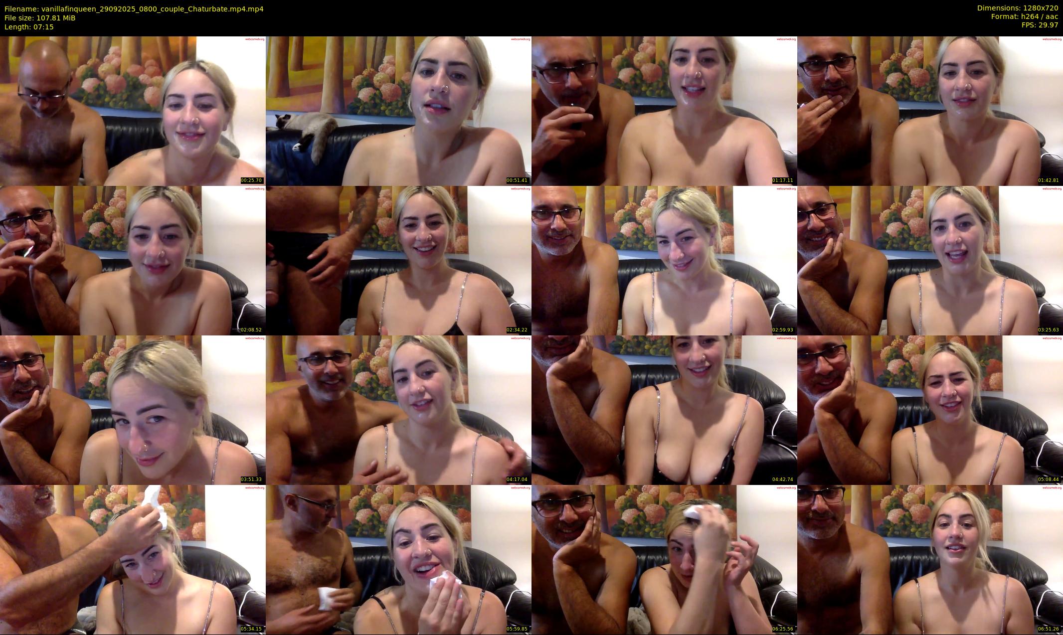 vanillafinqueen — 8 minute Chaturbate couple cam show recording, 720p, Sep 29, 2025