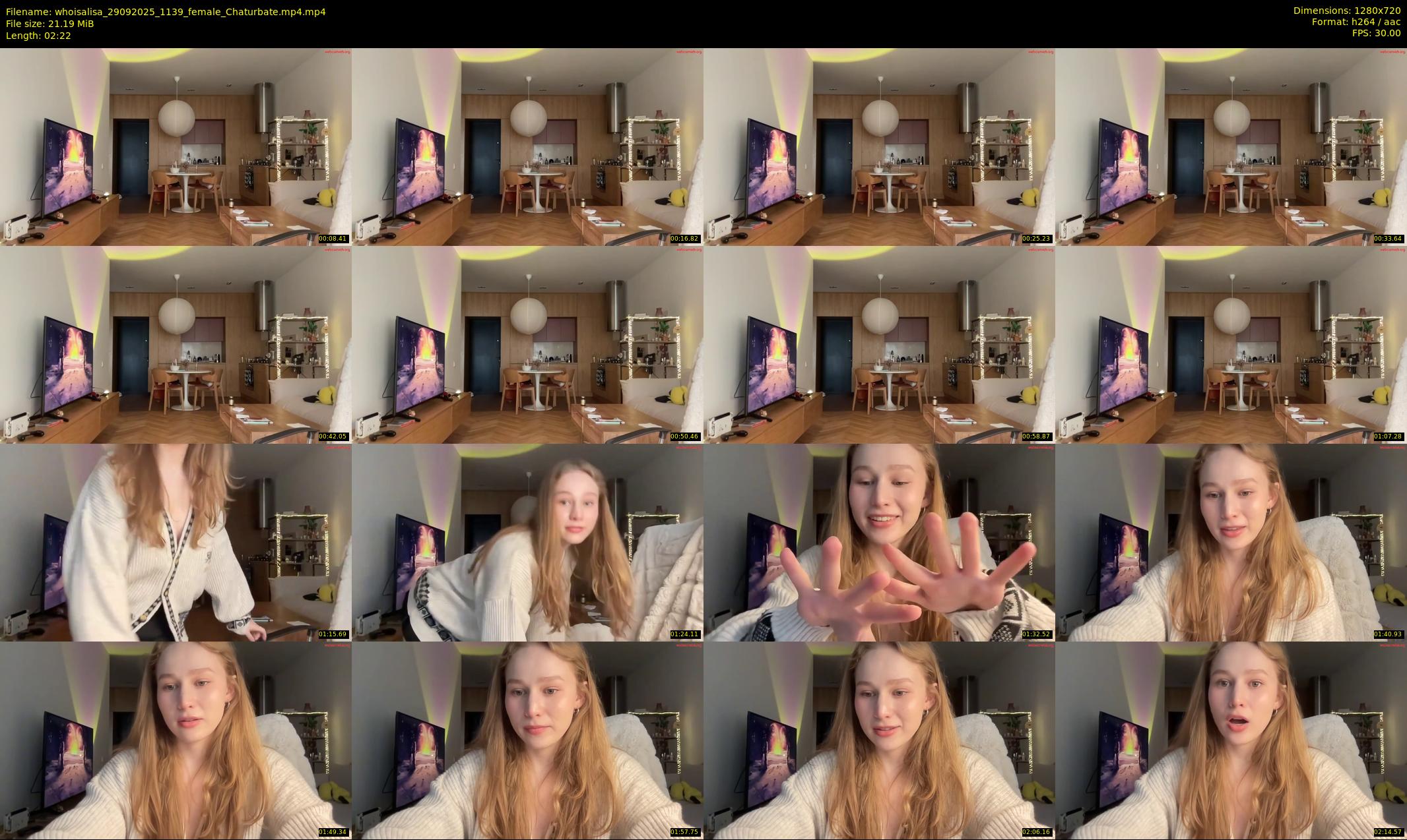 whoisalisa — 3 minute Chaturbate female cam show recording, 720p, Sep 29, 2025
