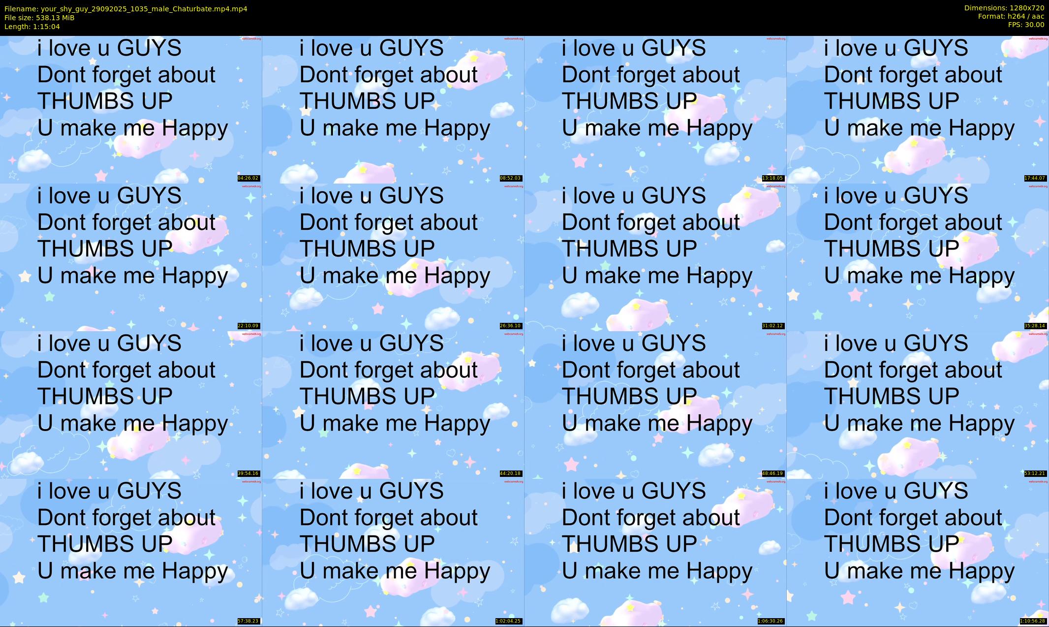 your_shy_guy — 76 minute Chaturbate male cam show recording, 720p, Sep 29, 2025