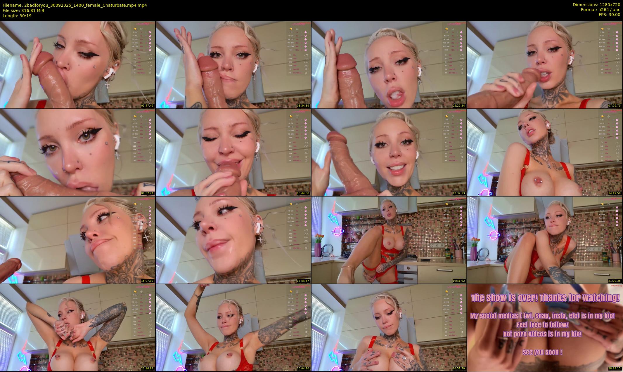 2badforyou — 31 minute Chaturbate couple cam show recording, 720p, Sep 30, 2025
