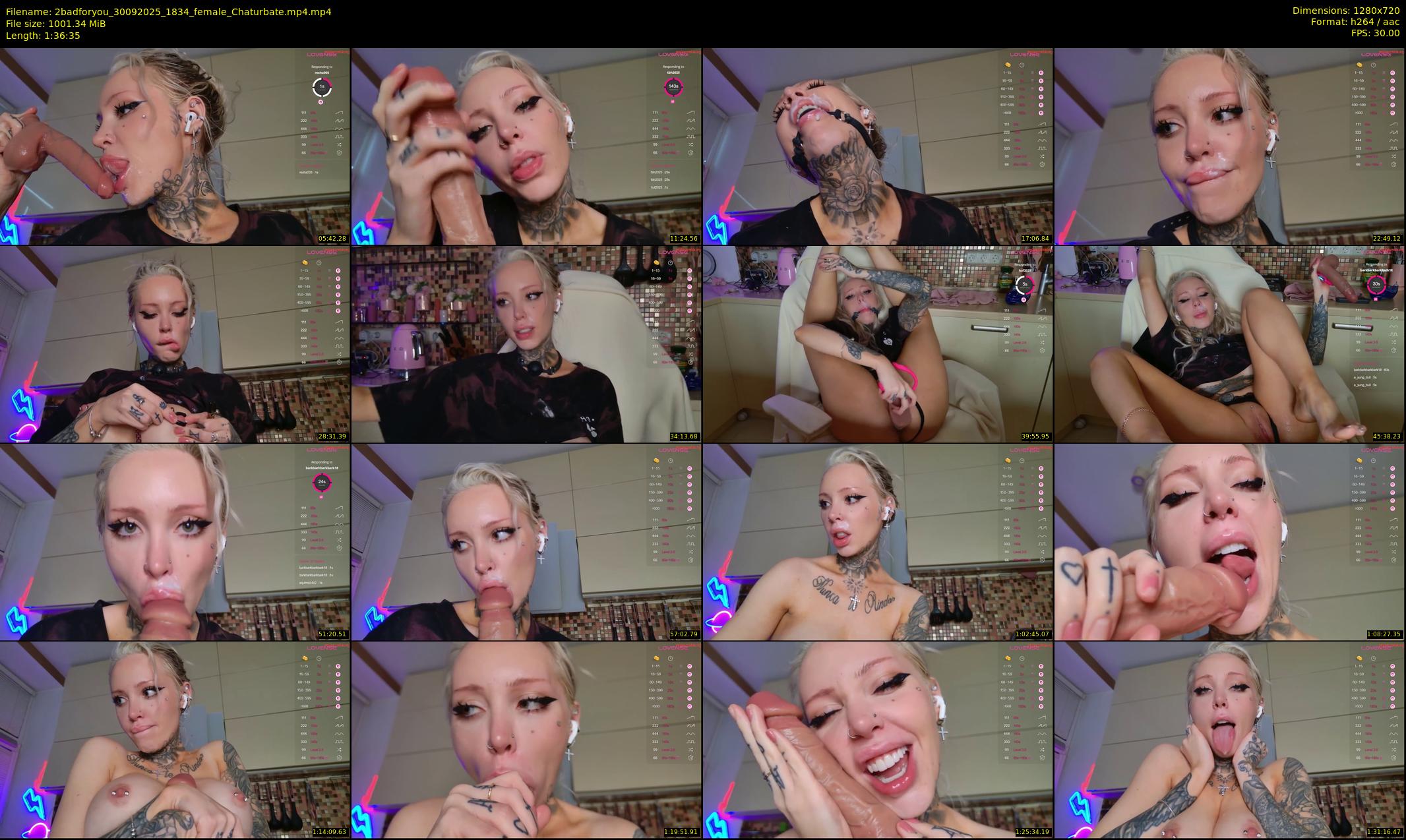2badforyou — 97 minute Chaturbate couple cam show recording, 720p, Sep 30, 2025
