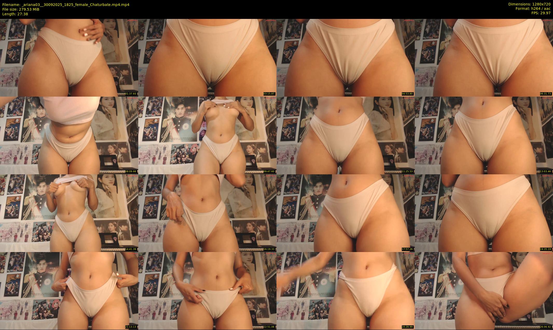 _ariana03_ — 28 minute Chaturbate female cam show recording, 720p, Sep 30, 2025