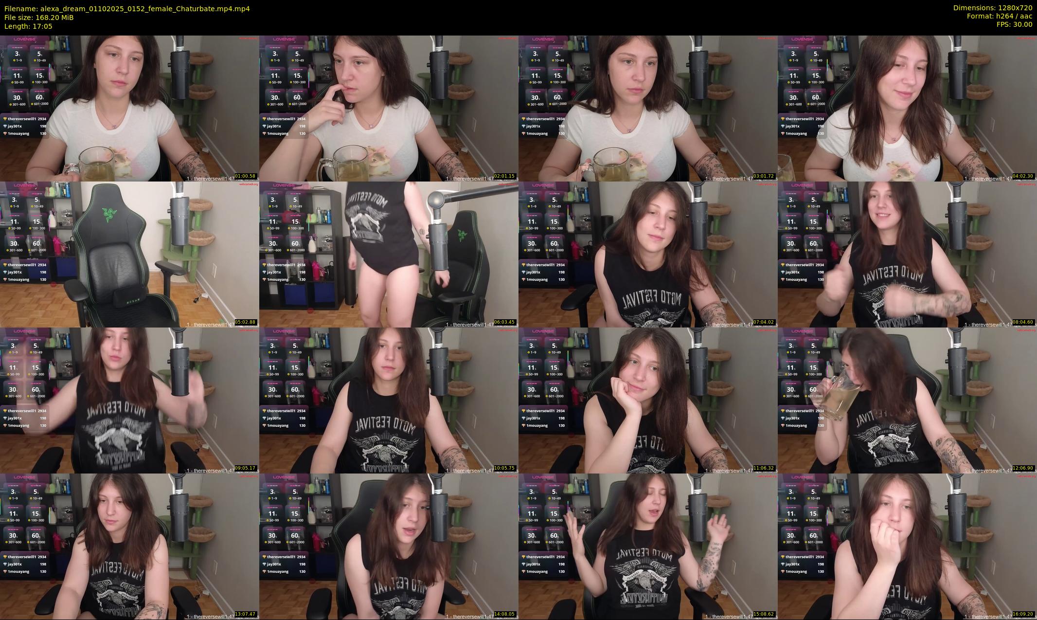 alexa_dream — 18 minute Chaturbate female cam show recording, 720p, Oct 1, 2025