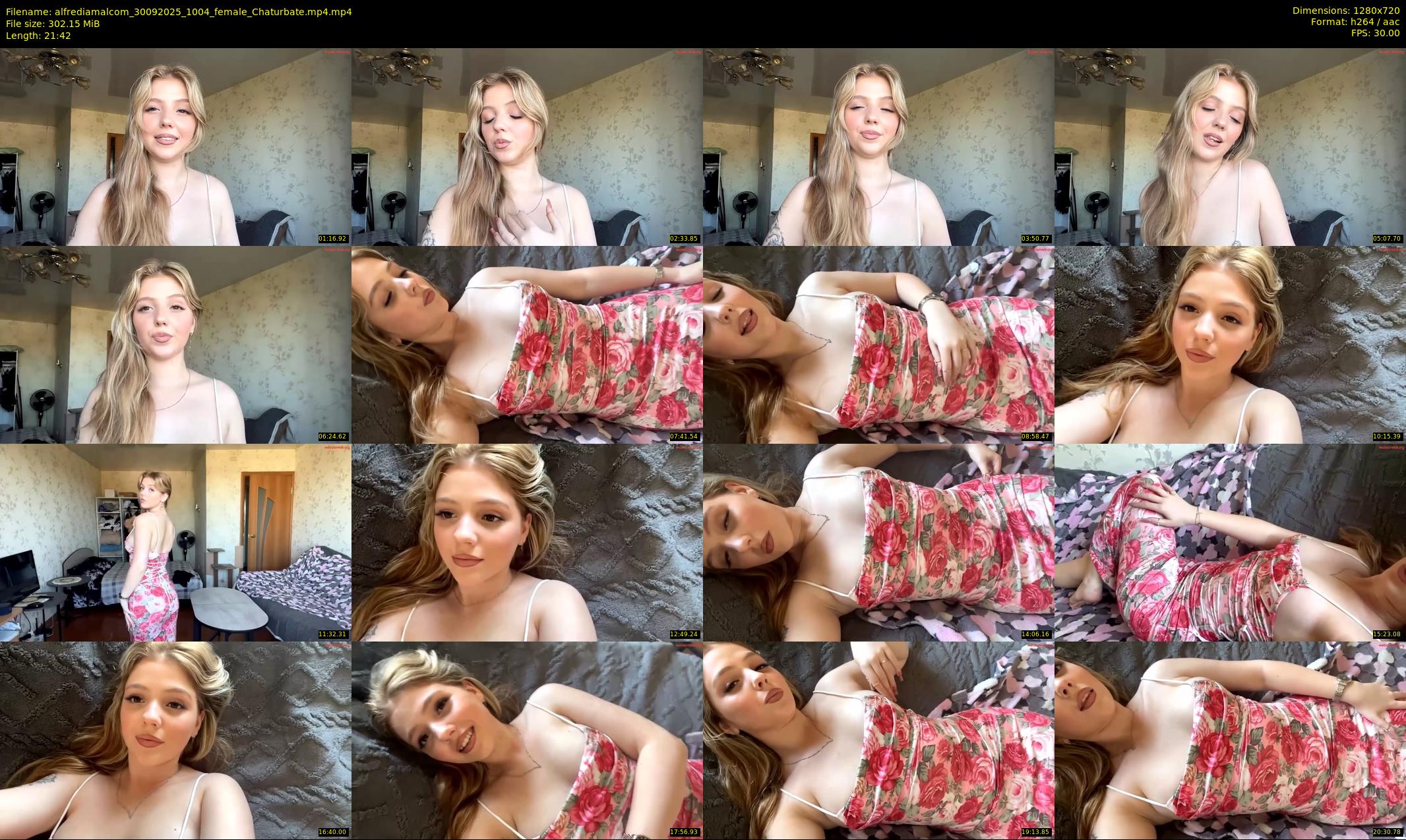 alfrediamalcom — 22 minute Chaturbate female cam show recording, 720p, Sep 30, 2025
