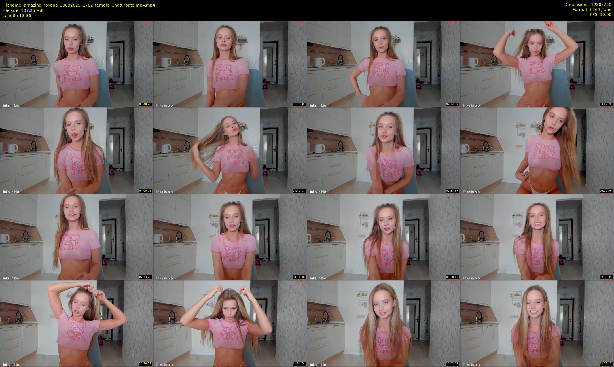 amazing_roxana — 14 minute Chaturbate female cam show recording, 720p, Sep 30, 2025