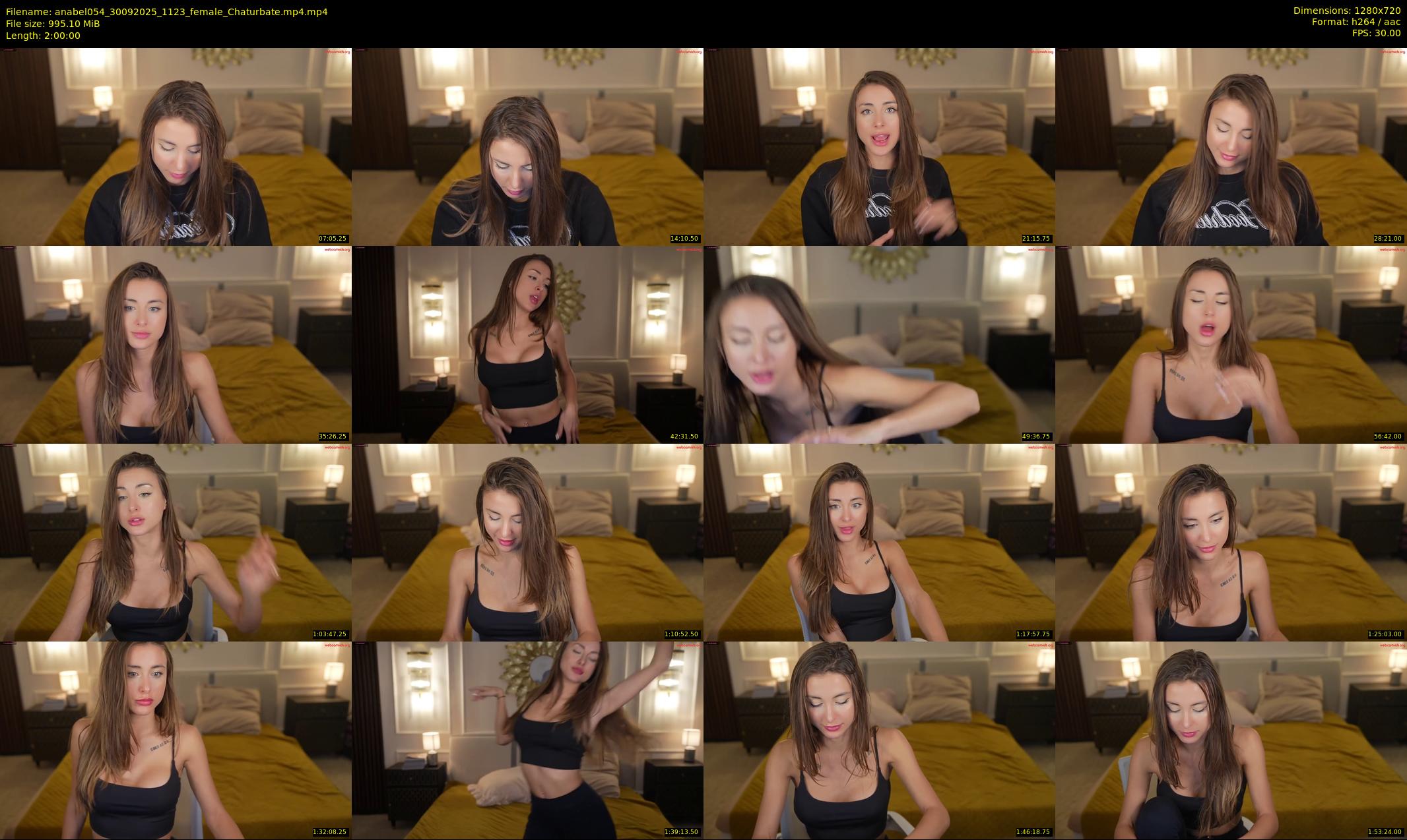 anabel054 — 120 minute Chaturbate female cam show recording, 720p, Sep 30, 2025