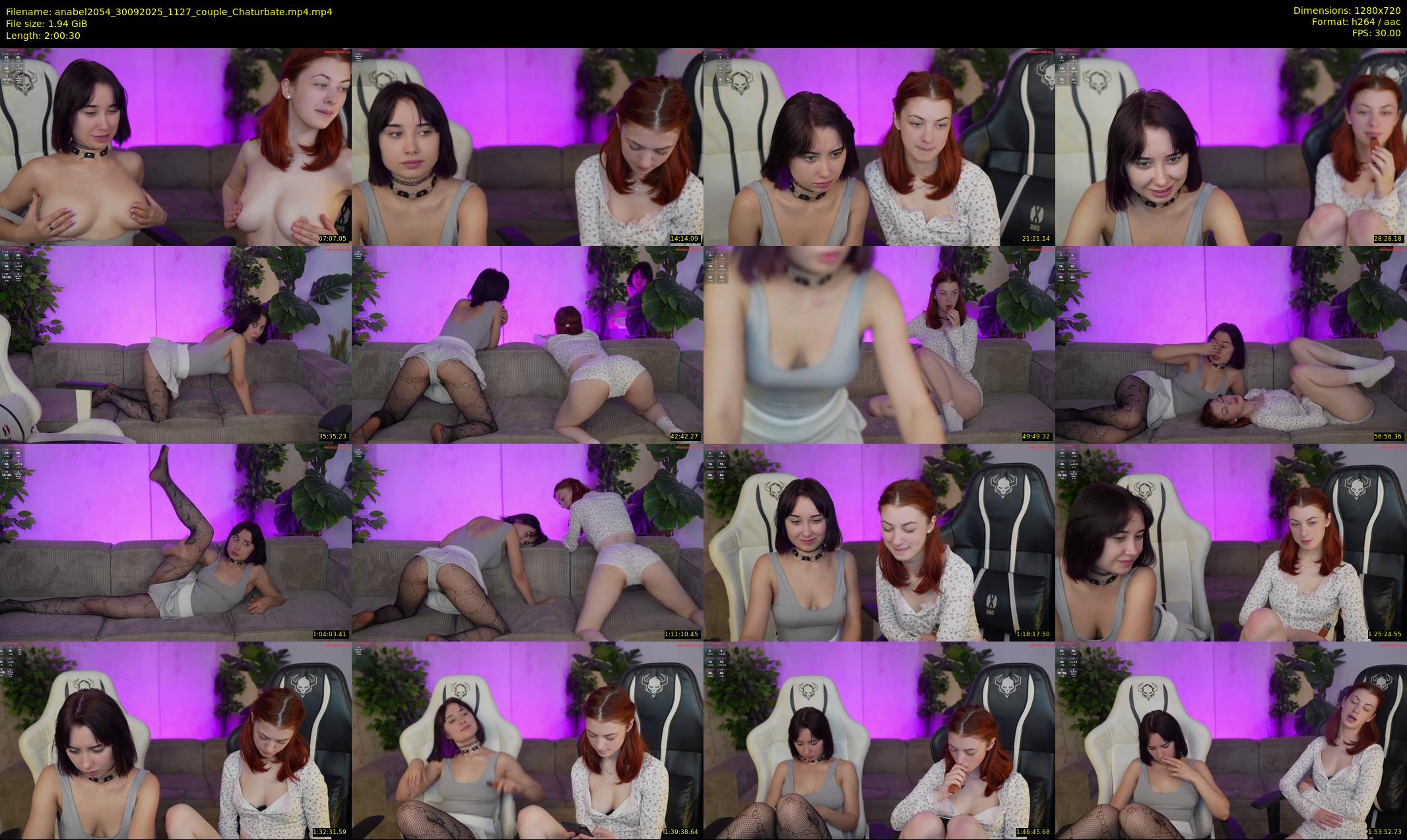 anabel2054 — 121 minute Chaturbate female cam show recording, 720p, Sep 30, 2025