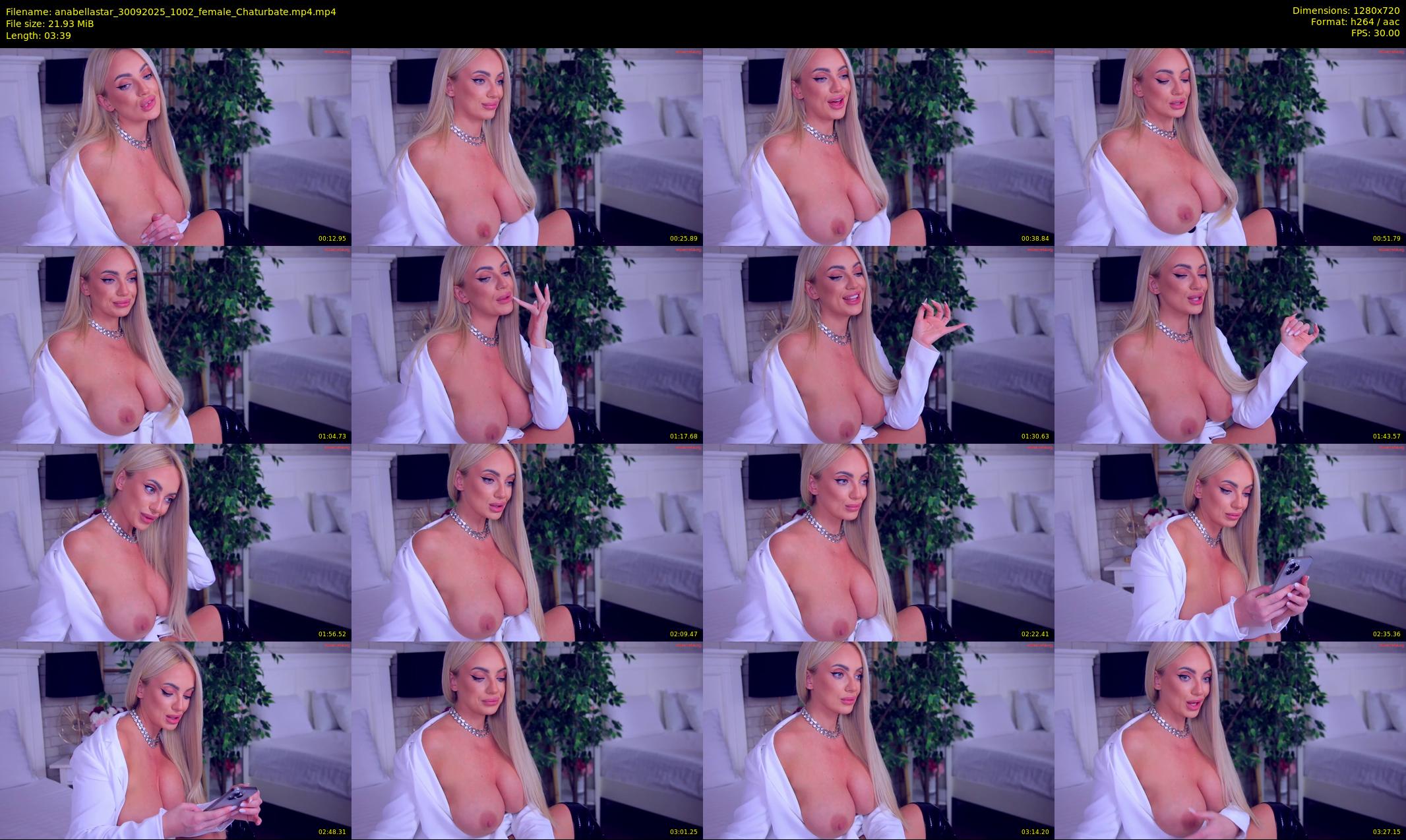 anabellastar — 4 minute Chaturbate female cam show recording, 720p, Sep 30, 2025