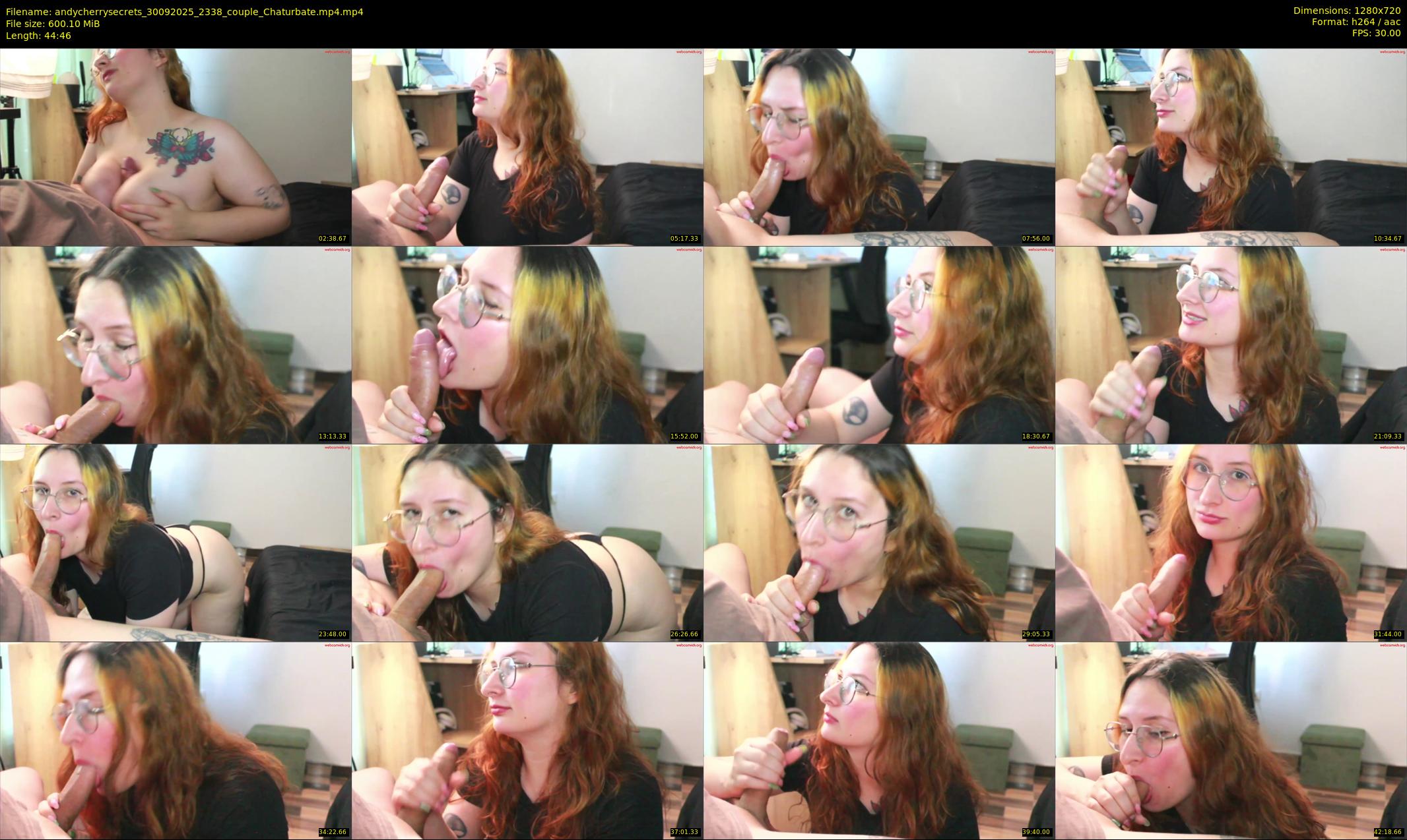 andycherrysecrets — 45 minute Chaturbate couple cam show recording, 720p, Sep 30, 2025